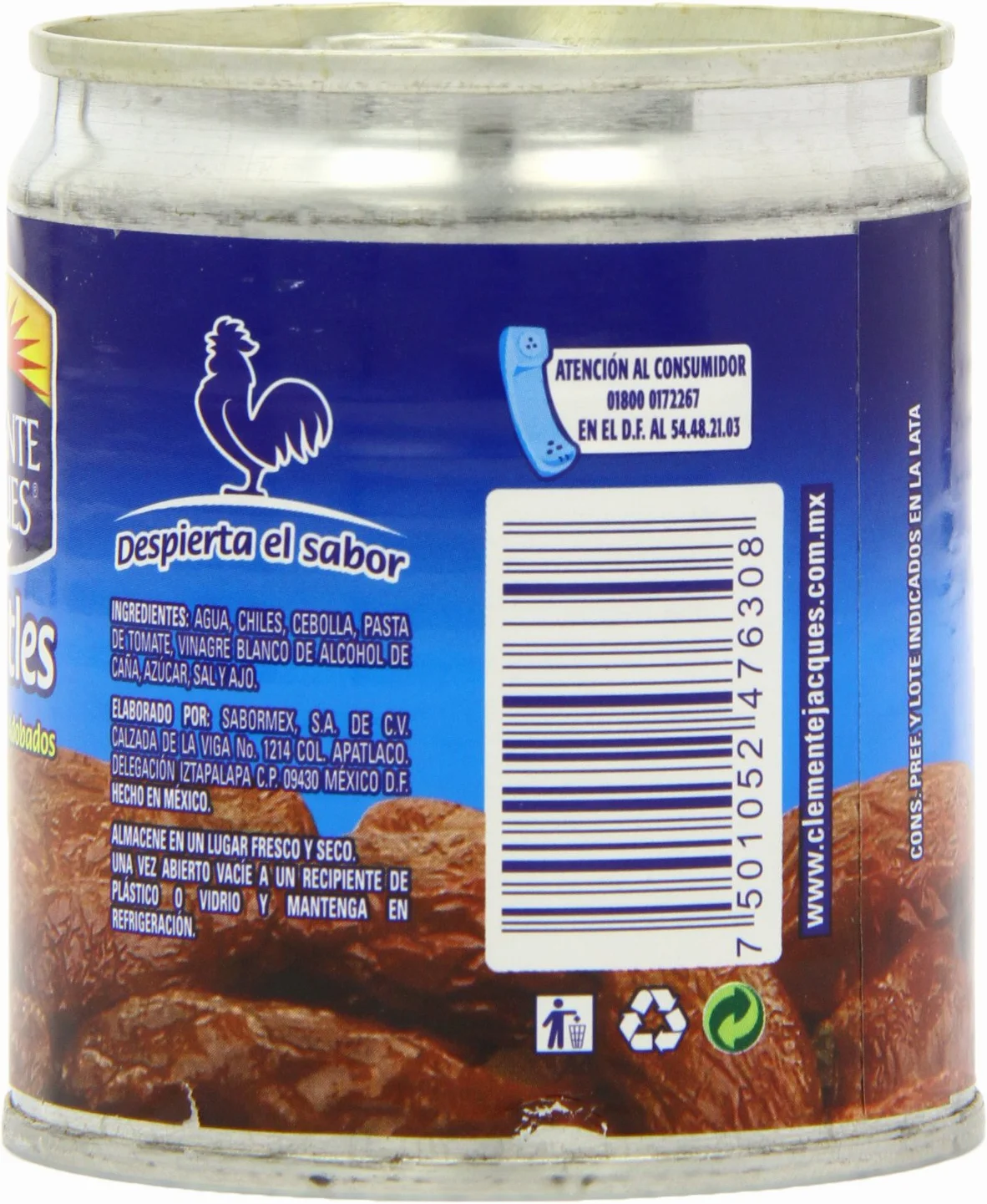 Clemente Jacques Chipotle Papryka w sosie Adobo 210 g 3 sztuki