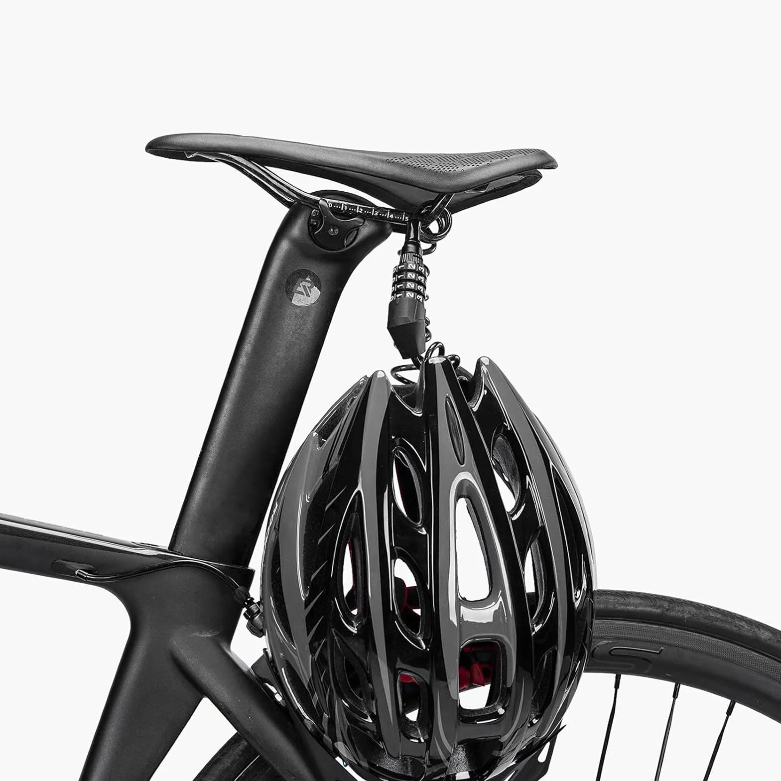 Blokada do kasku motocyklowego, 2 sztuki, zamek rowerowy z 4-cyfrowym zamkiem na kask rowerowy, zabezpieczenie przed kradzieżą, 150 cm, wodoszczelne zapięcie na kask, odpowiednie do (blokada hasłem)