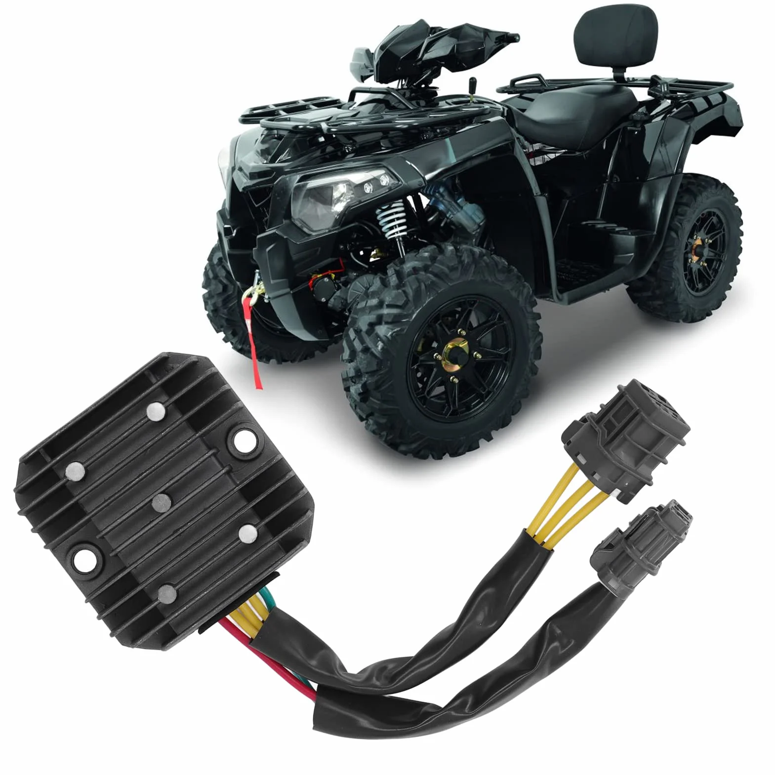 Regulator Napięcia, 12V Regulator Napięcia Motocykla ze Stopu Aluminium Wysokiej Wydajności Zamiennik dla Aeon CROSSLAND 350