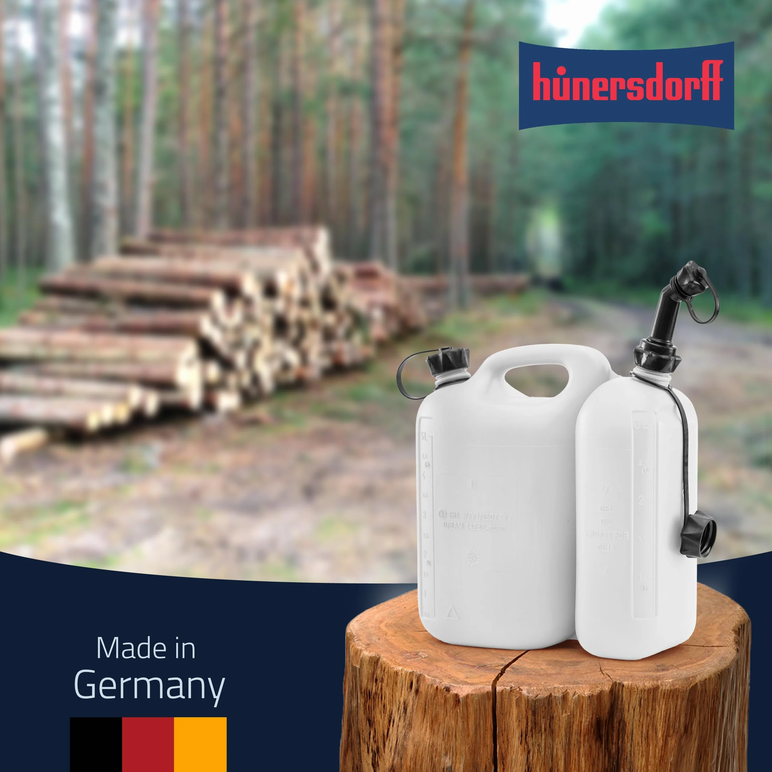 Hünersdorff Podwójny kanister ECO 5,5+3L na paliwo benzynę
