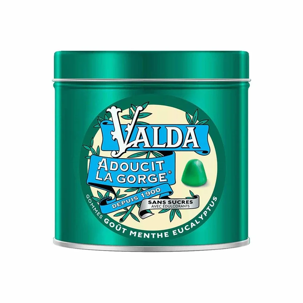 Valda Guma bez cukru - smak eukaliptusa miętowego - zmiękcza gardło* - 140 G