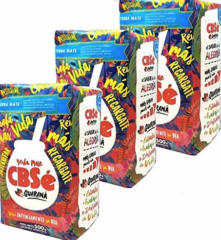 CBSé Yerba Mate Energia z Guaraną 3 x 500g