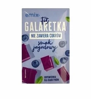 Emix Fit Galaretka bez cukru o smaku jagodowym 25 g
