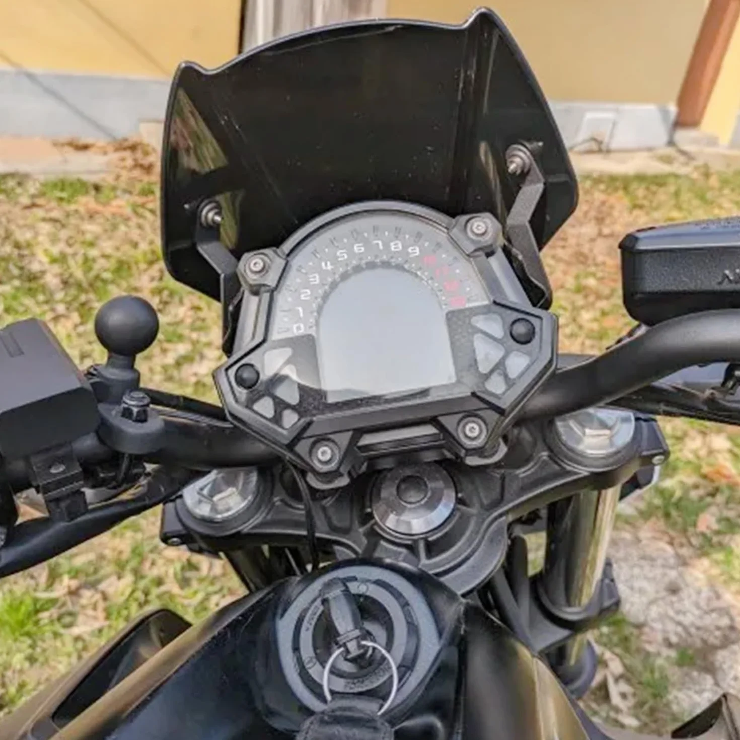 XX eCommerce Do Kawasaki Z650 szyba przednia szyba z mocowaniem motocykla Z 650 (dym)
