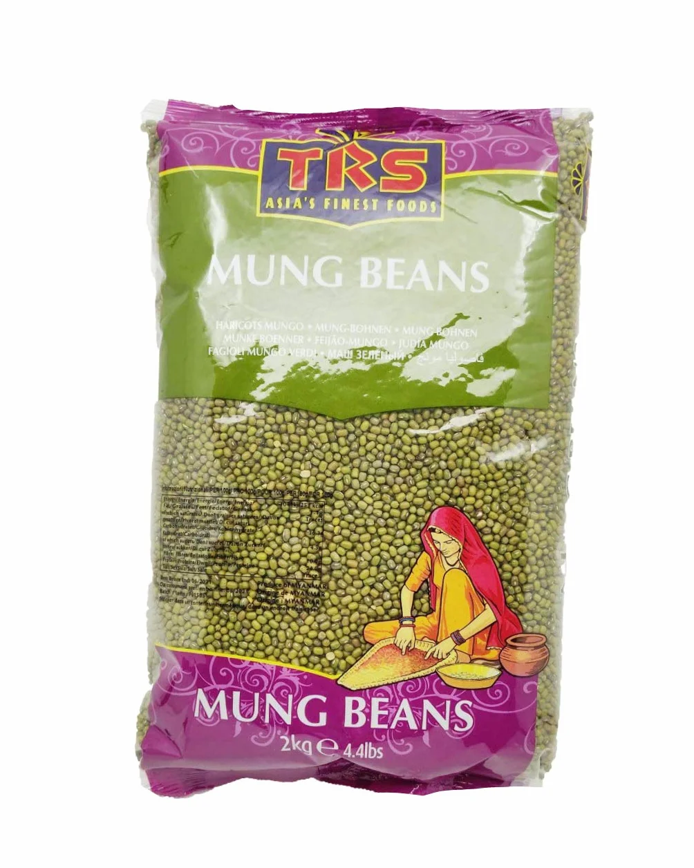 TRS Mung Beans, ziarna do ust, całość 2 kg