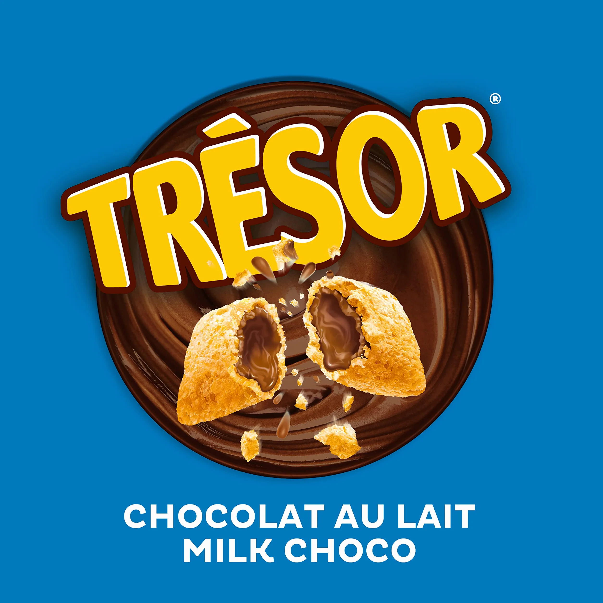 Kellogg's Tresor Milk Choco (1 x 410 g) – chrupiące płatki śniadaniowe z topiącym kremowym wypełnieniem z czekolady mlecznej – sejf.