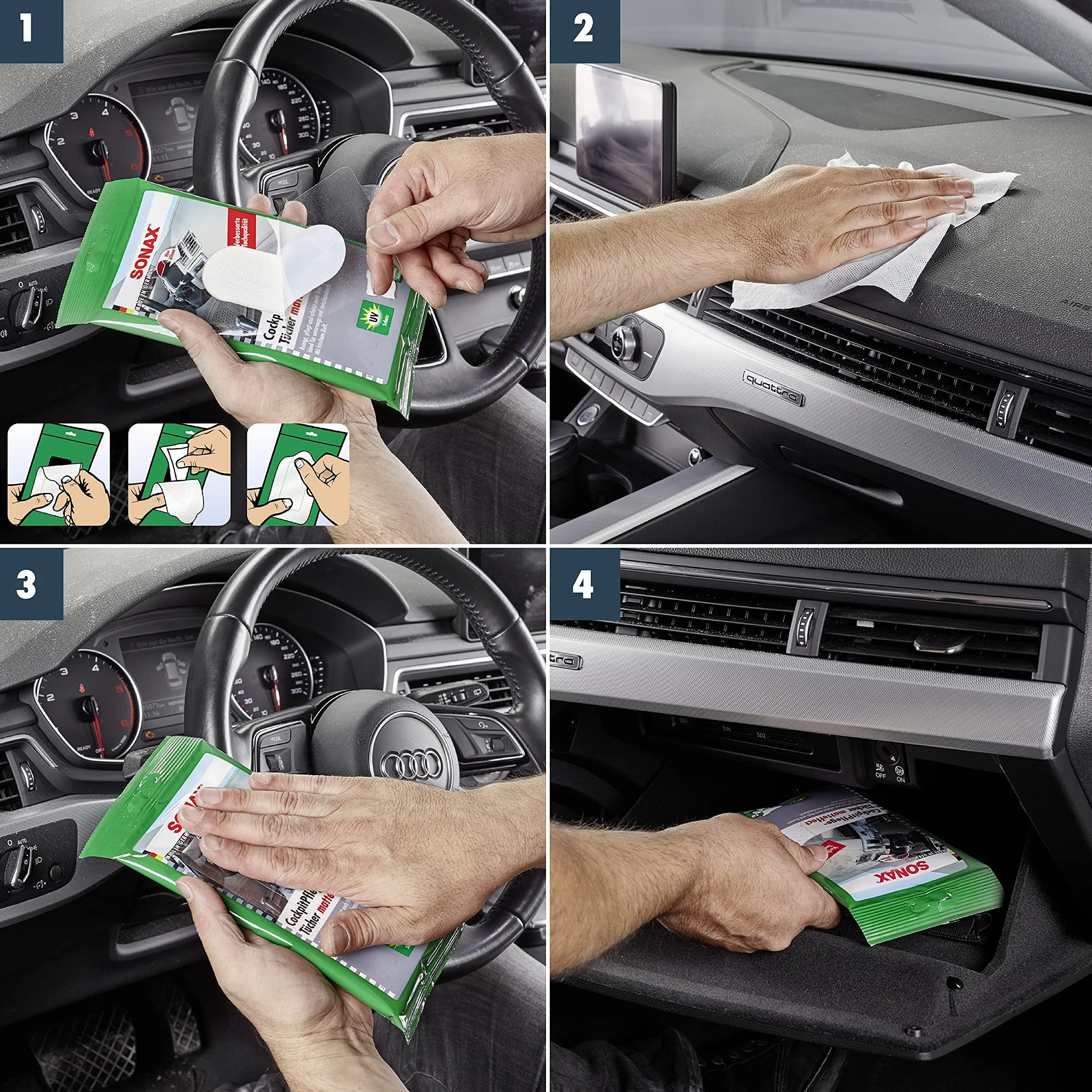 Sonax 04158000 Ściereczka, Wielokolorowy, 10 Sztuk