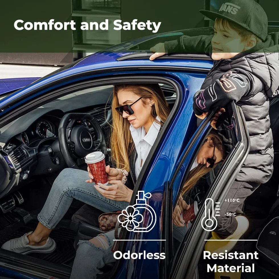 FROGUM No.77 Całoroczny zestaw Gumowych dywaników samochodowych dopasowanych do Skoda Kamiq od 2019 | Wytrzymały materiał TPE