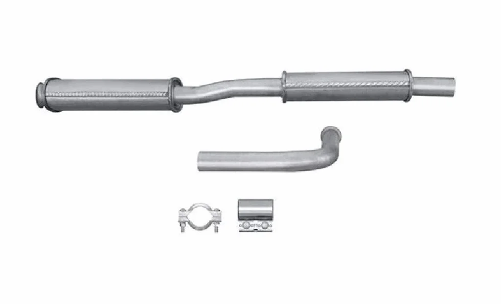 HELLA 8LC 366 025-611 Tłumik środkowy - Easy2Fit® Kit - w środku - dwuczęściowy - Komplet z elementami do montażu