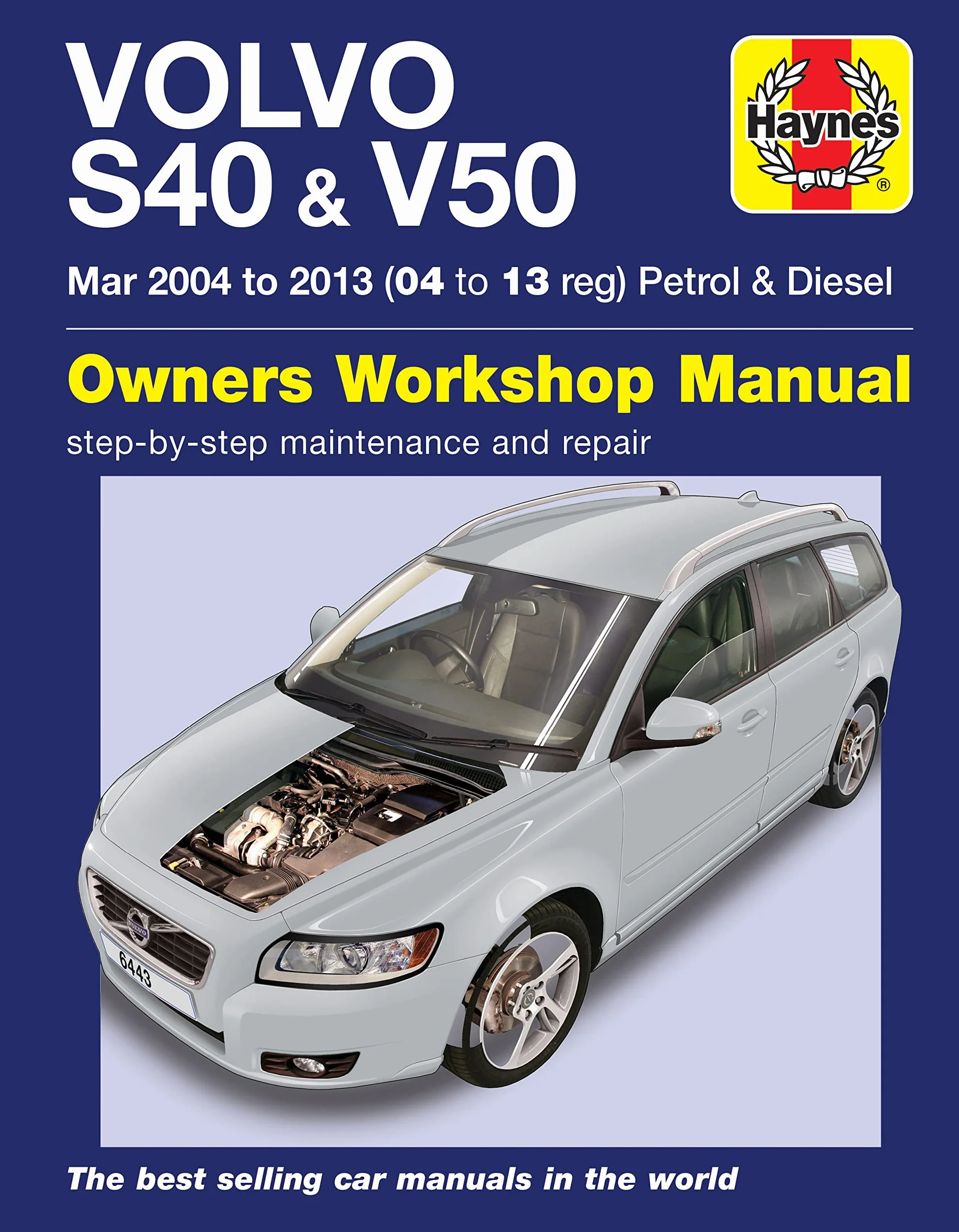Volvo S40 & V50 Petrol & Diesel (Mar '04-'13) Haynes Repair Manual
