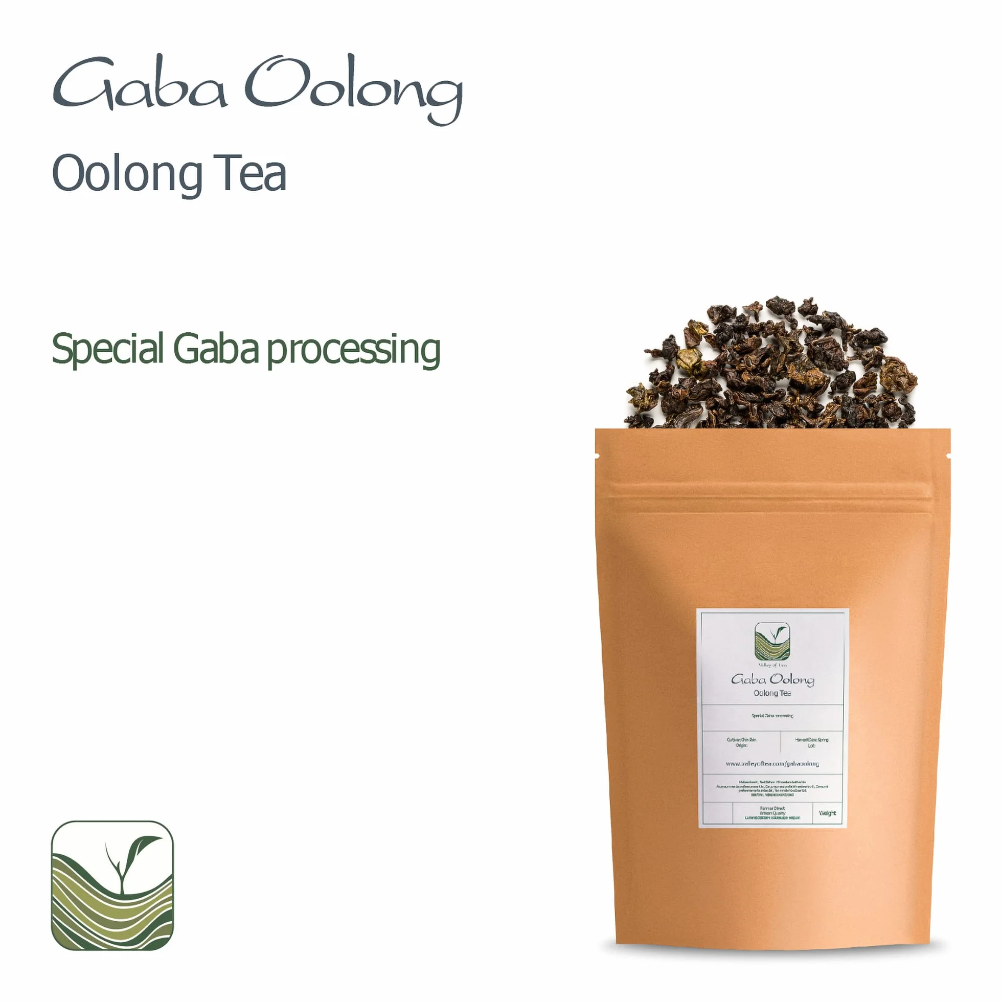 GABA Oolong Tea From Taiwan - Taiwanese Green Gaba Wu Long Tea 100g