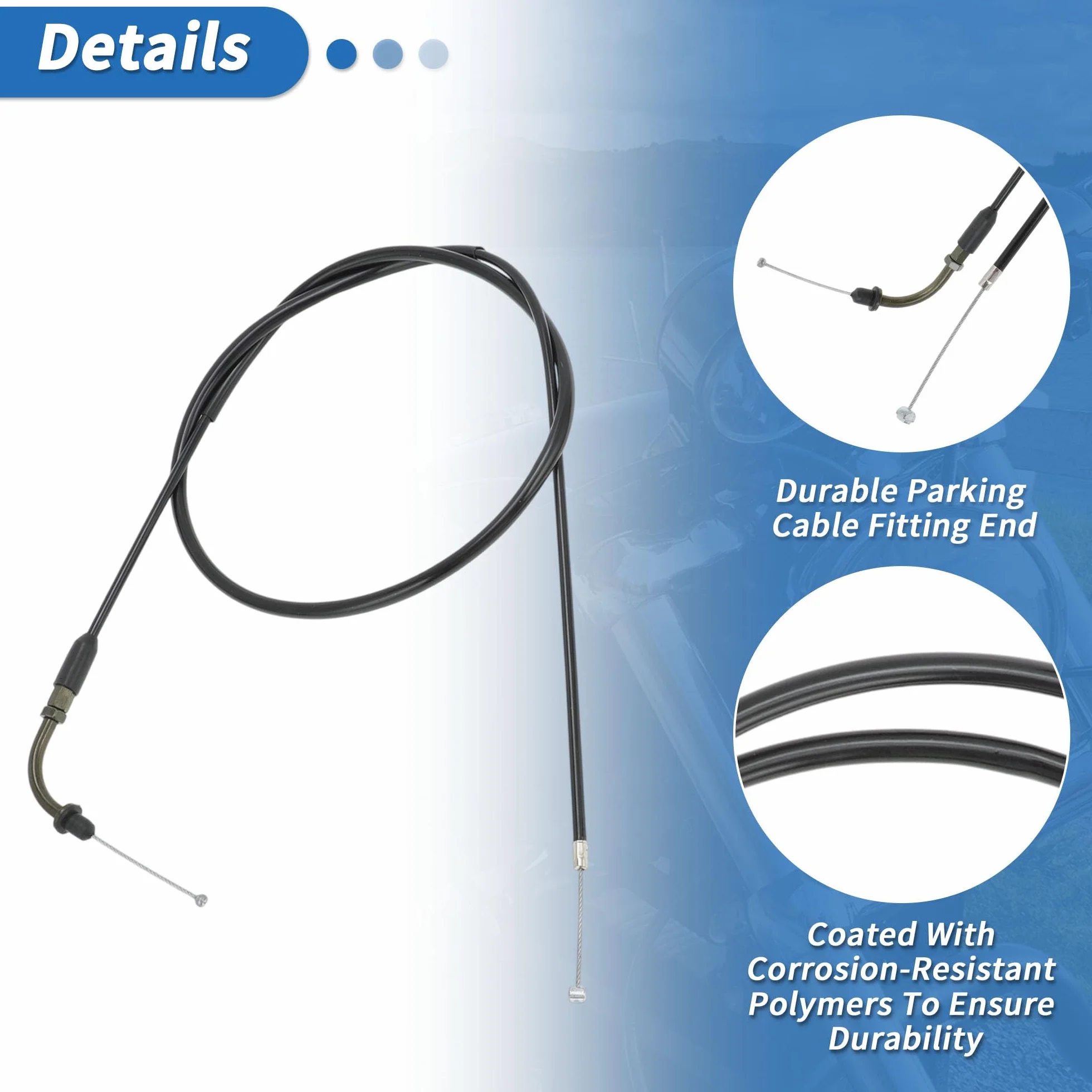 Kabel przepustnicy motocyklowej 130 cm nr 8831200 kabel sterujący przepustnicą do Harley Sportster XL883 XL1200 2002-2014