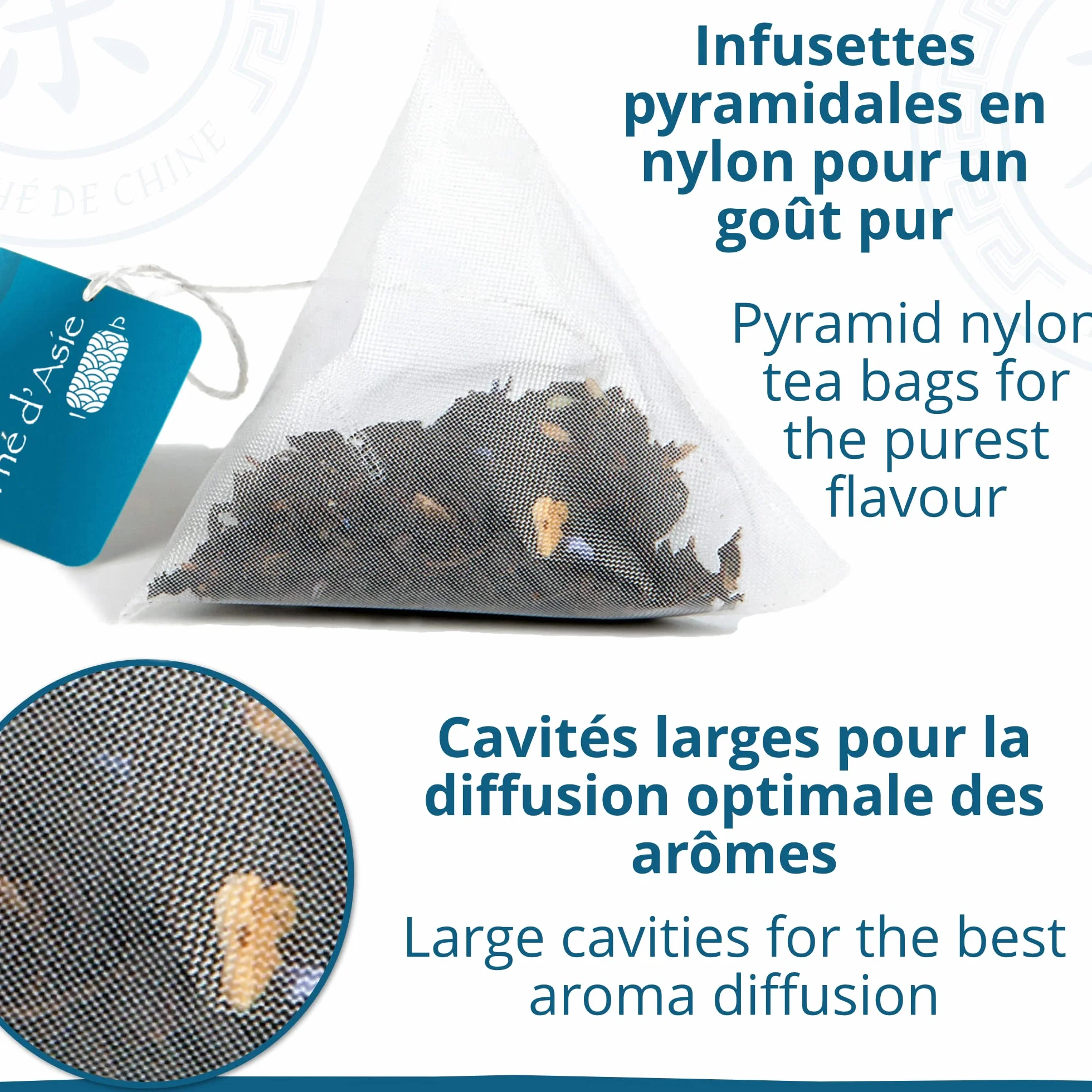 Organiczna niebieska herbata Oolong 80 torebek piramidy - Herbata azjatycka z Chin