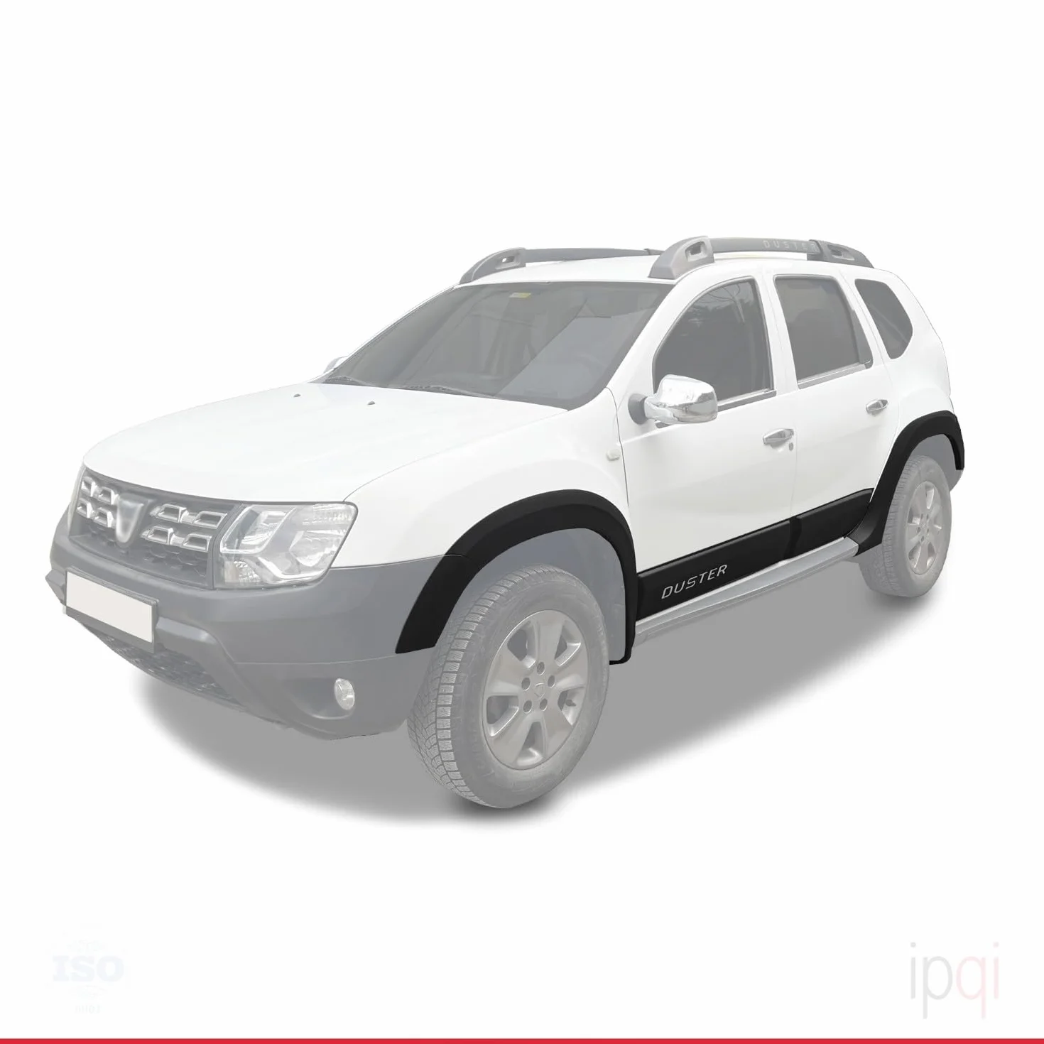 Ochraniacz błotnika i osłona boczna z tworzywa sztucznego do Dacia Duster 2010-2017 CZARNY