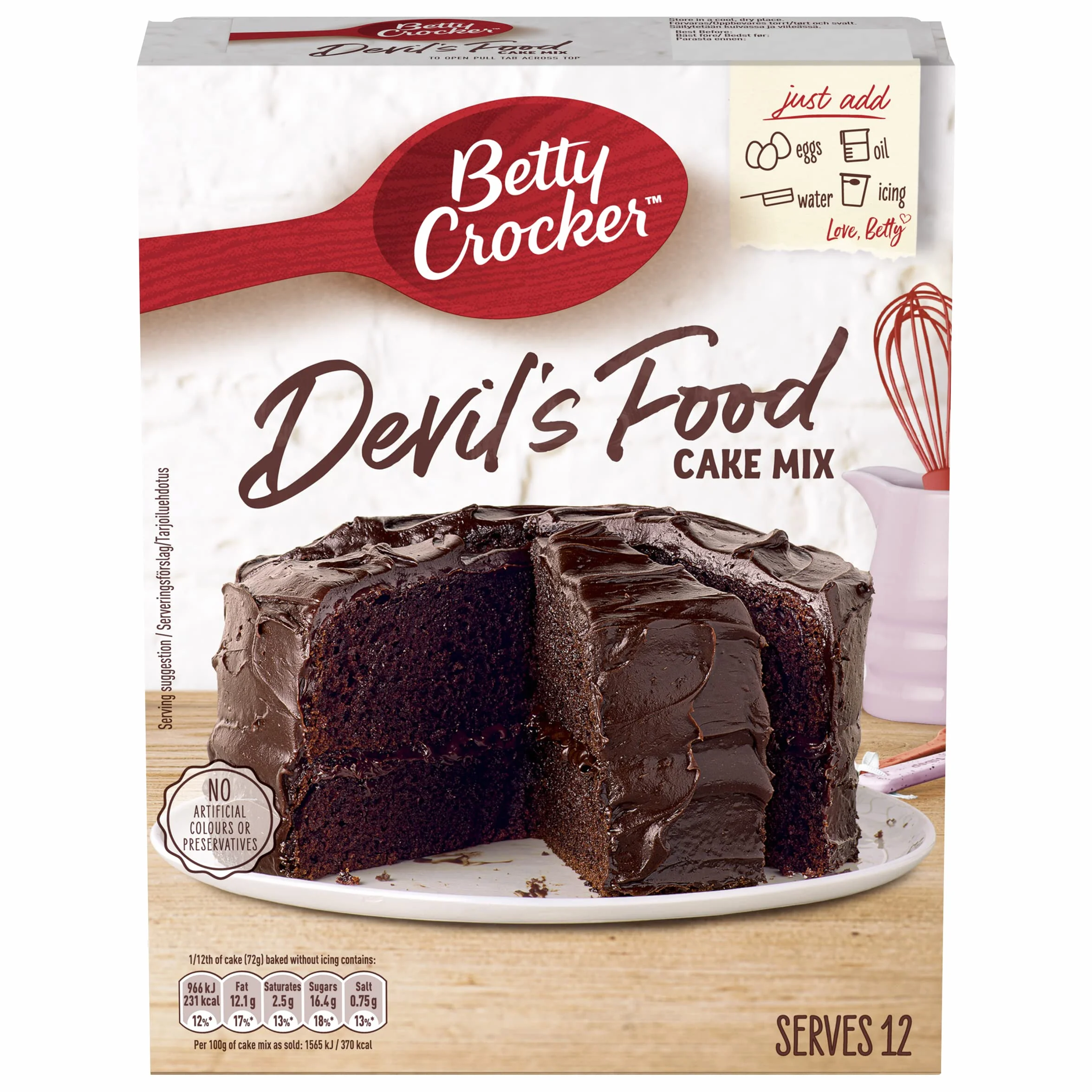 Betty Crocker Devils Food Cake Mix