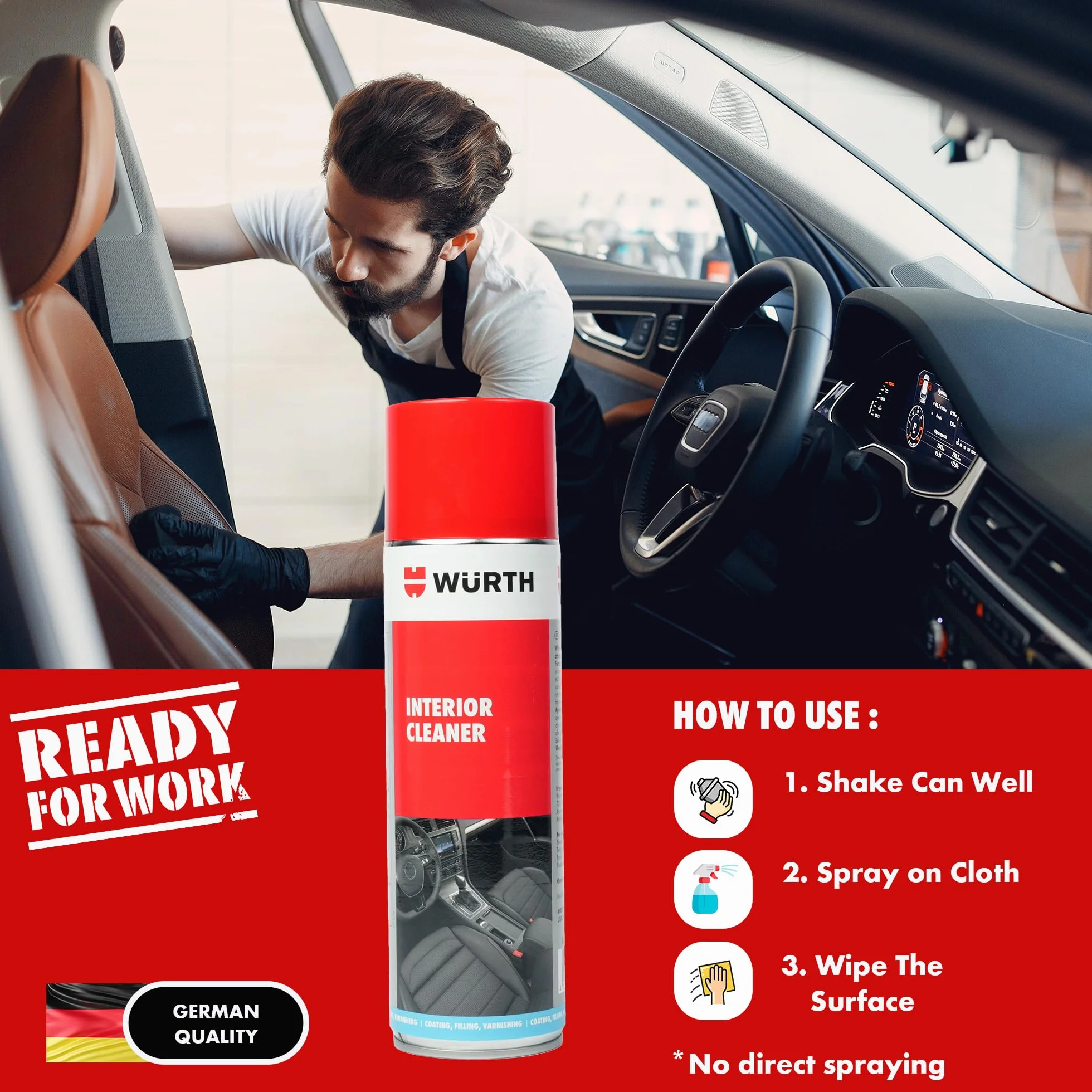 WÜRTH środek do czyszczenia wnętrz 500 ml