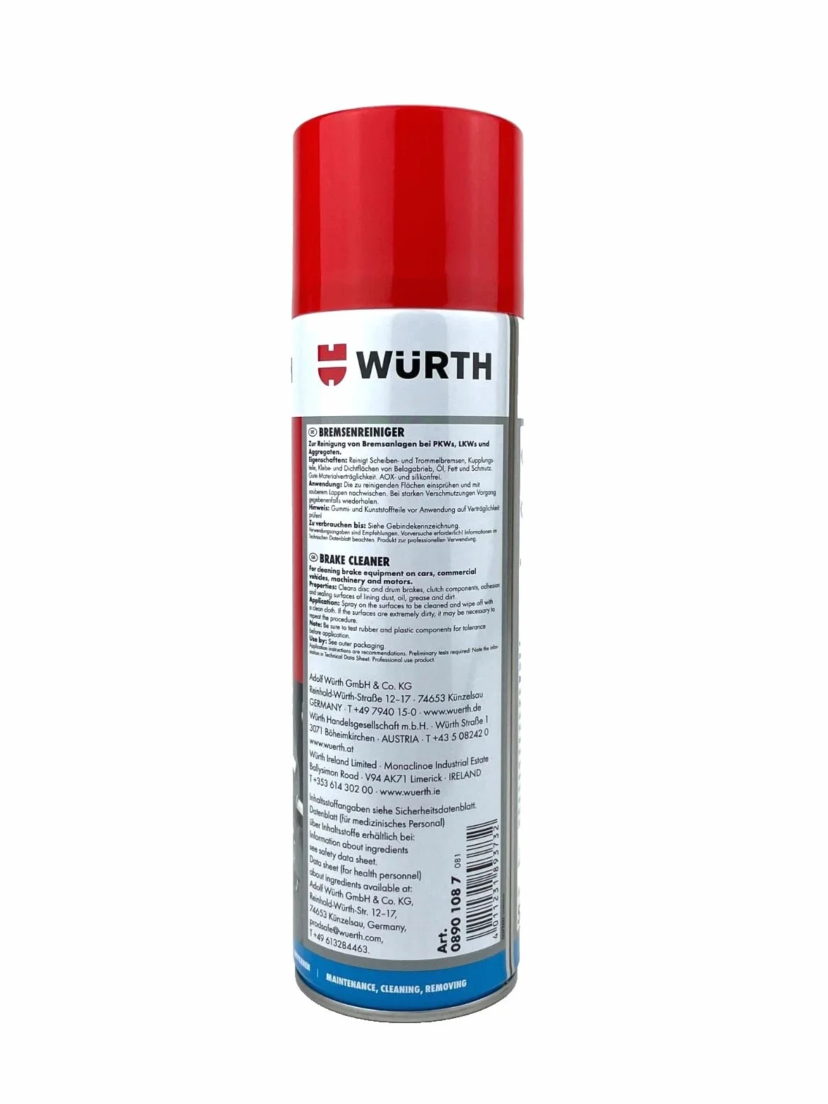 Wurth środek do czyszczenia hamulców 500 ml (4)