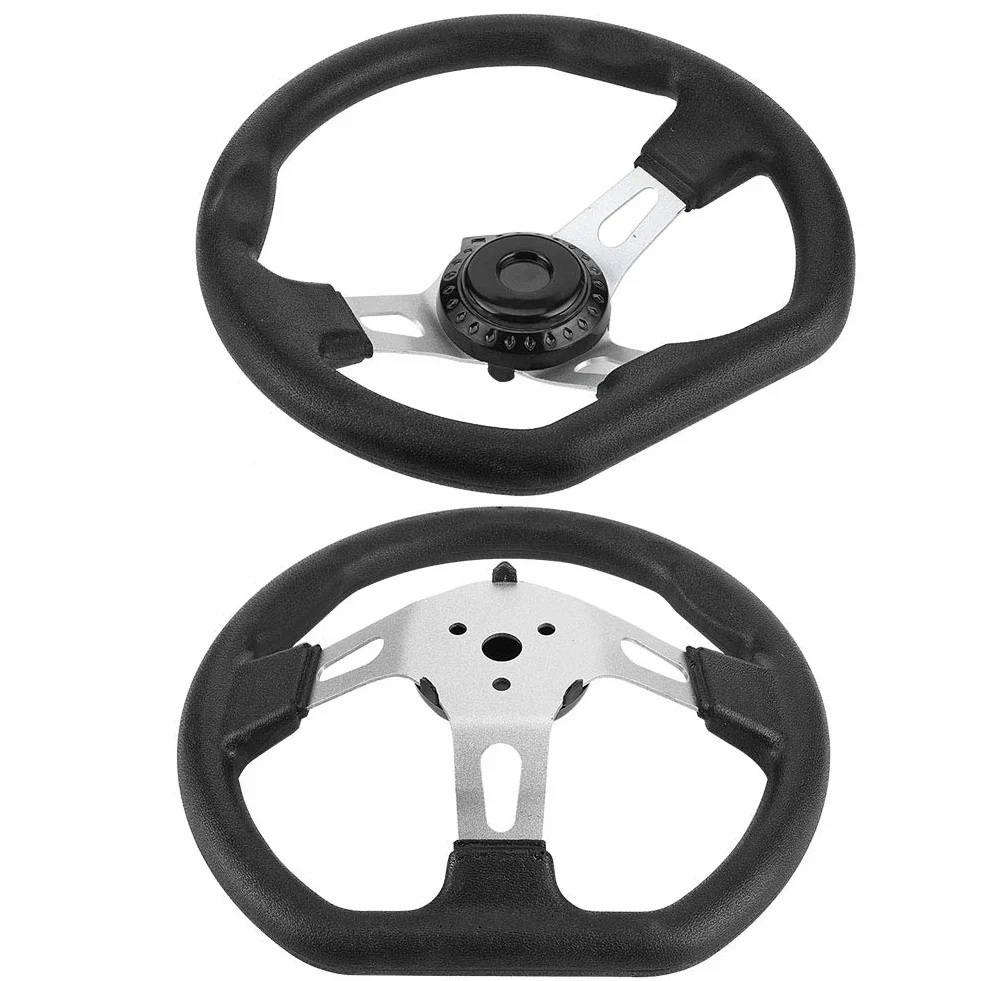 Kierownica 10,63 cala - ergonomiczna kierownica UTV, ze stopu aluminium ABS, wygodna wtyczka, łatwa instalacja, do wózka wyścigowego GO Kart