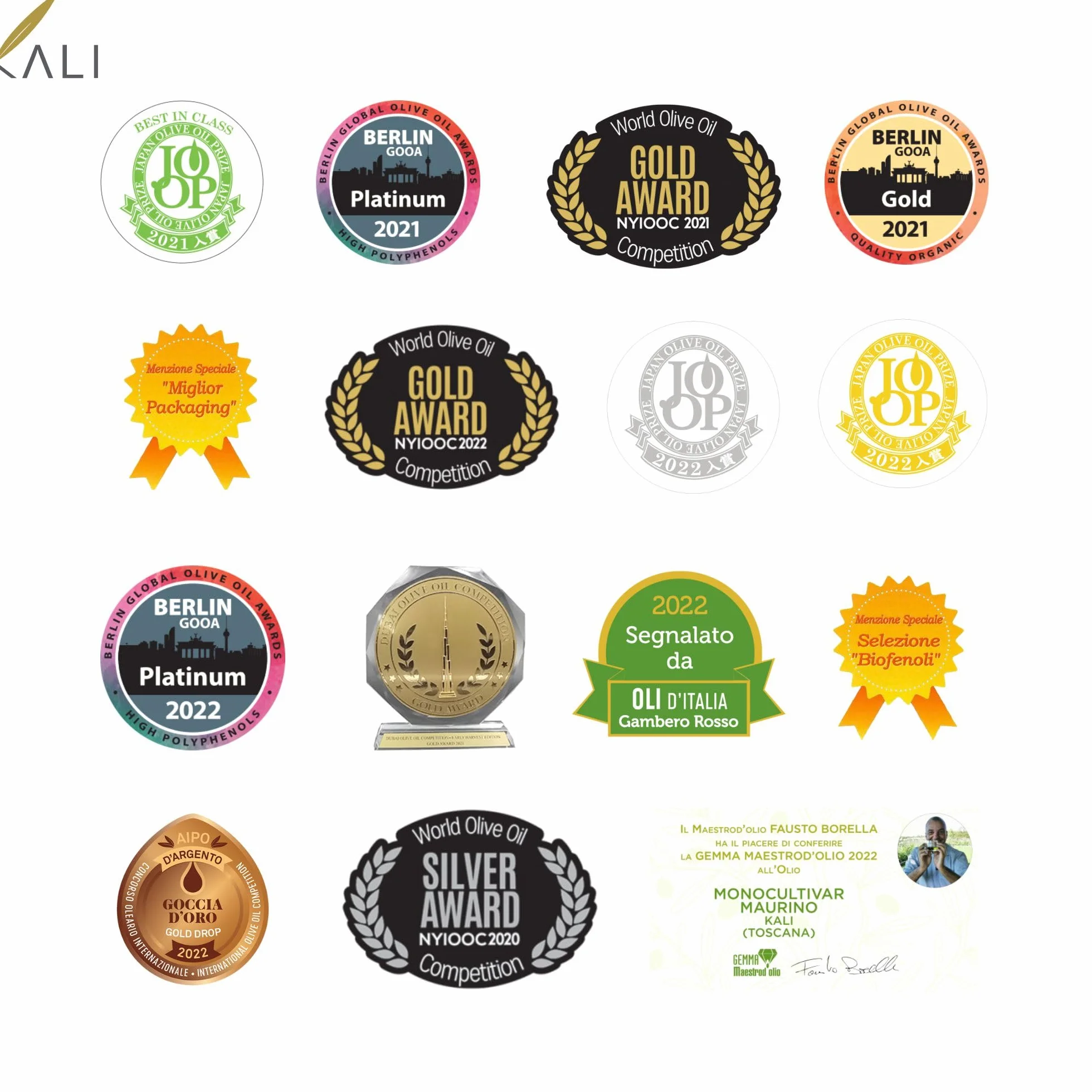 KALI Oliwa Extra Virgin Blend Toscano (Włochy) PGI 3L BIO