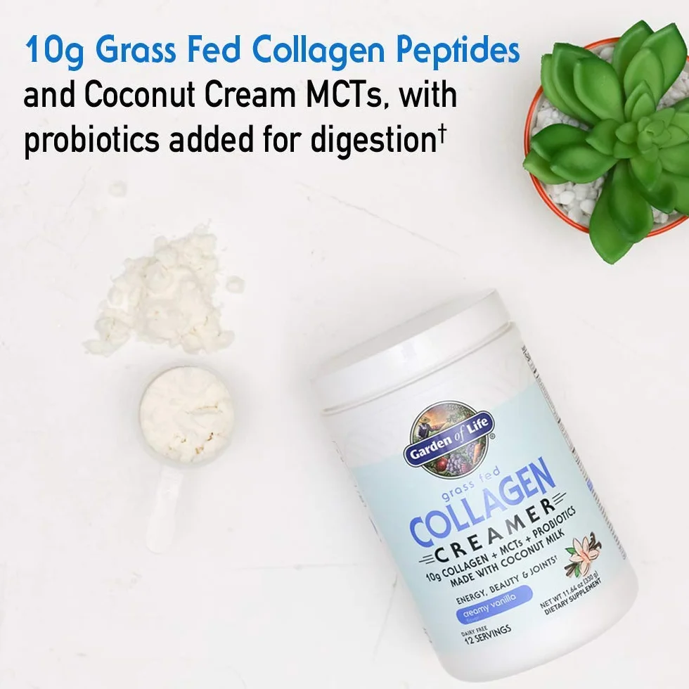 Garden of Life Grass Fed Collagen Creamer, Creamy Vanilla 330g