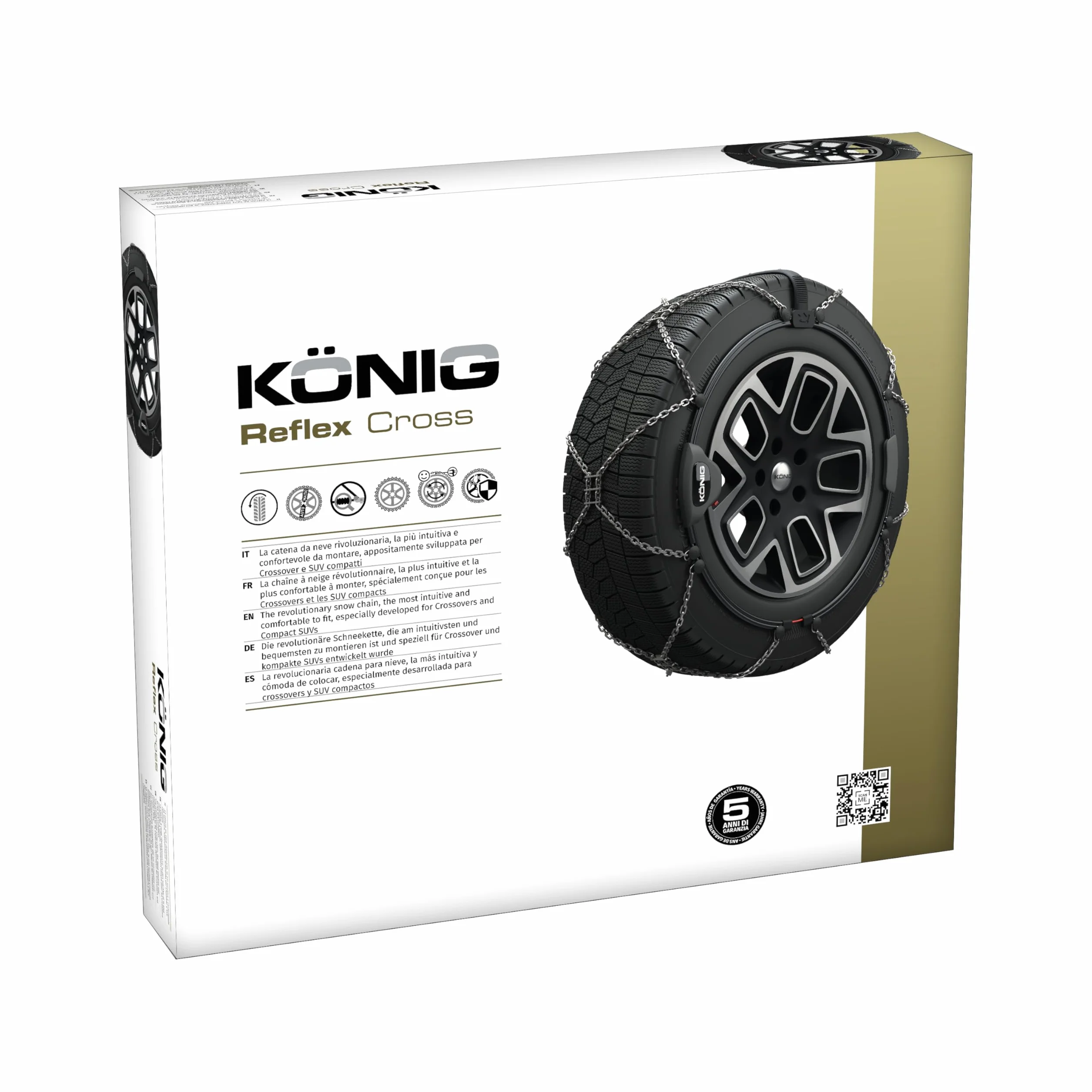 KÖNIG Łańcuchy śniegowe Reflex Cross 246