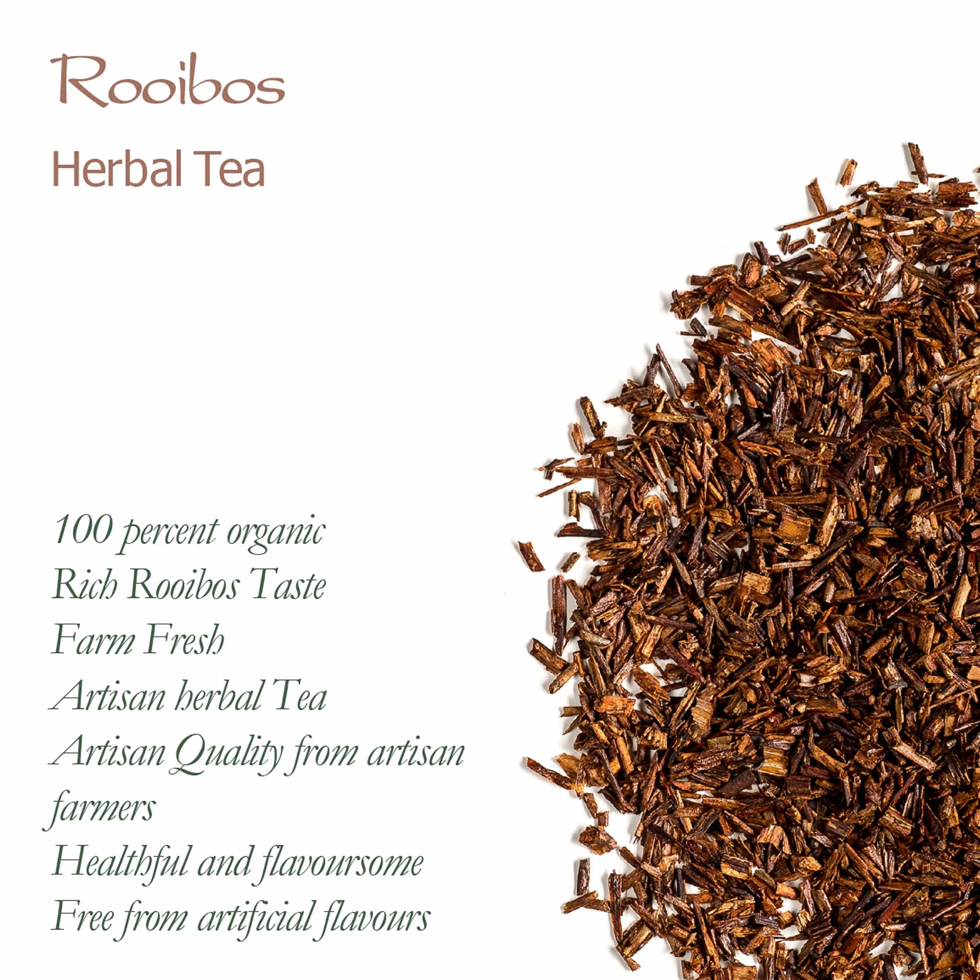 Rooibos Herbata organiczna Republika Południowej Afryki - Herbata liściasta ziołowa afrykańska czerwona - herbata z czerwonego krzewu