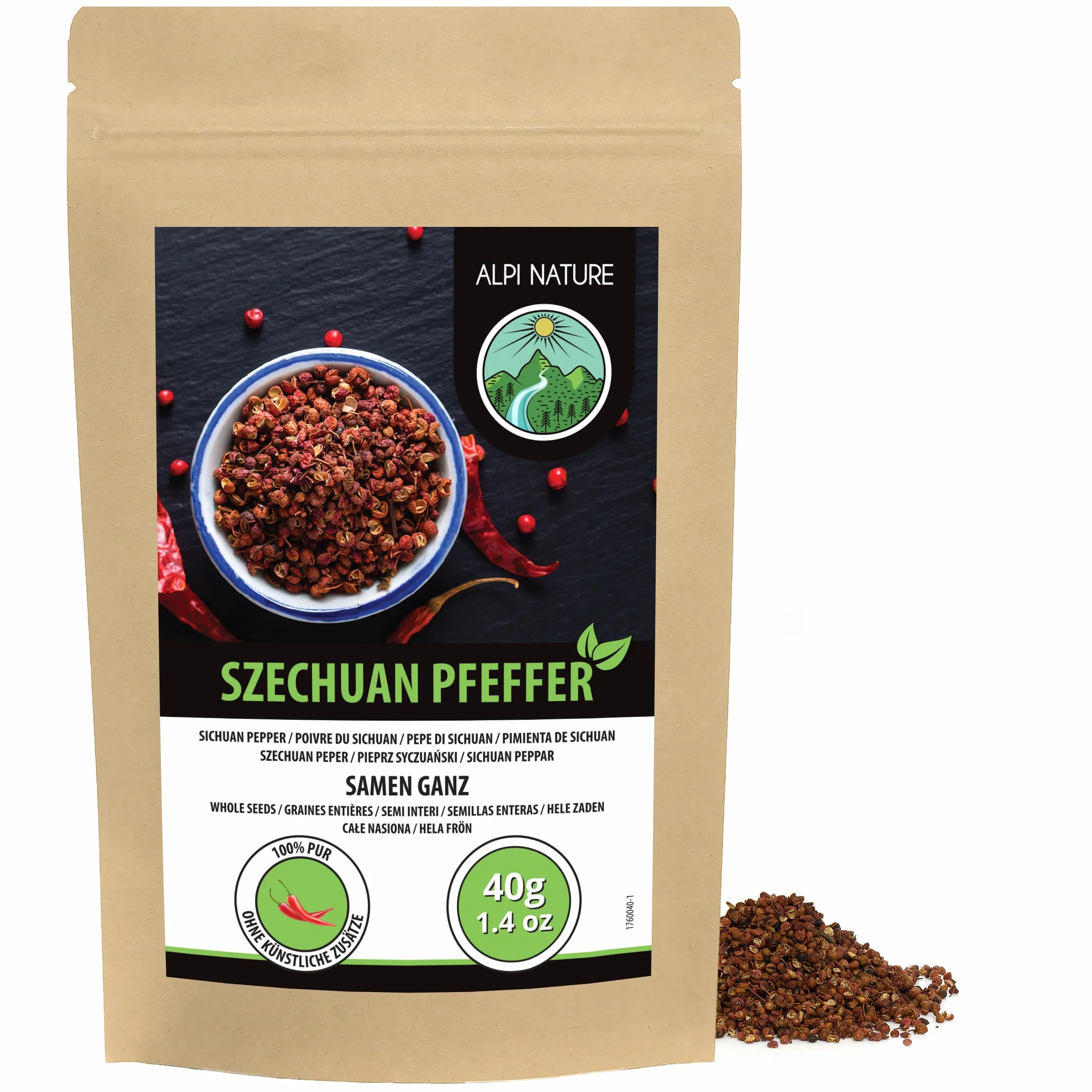 Pieprz Syczuański Cały 40g Czerwony Ziarna Szechuan