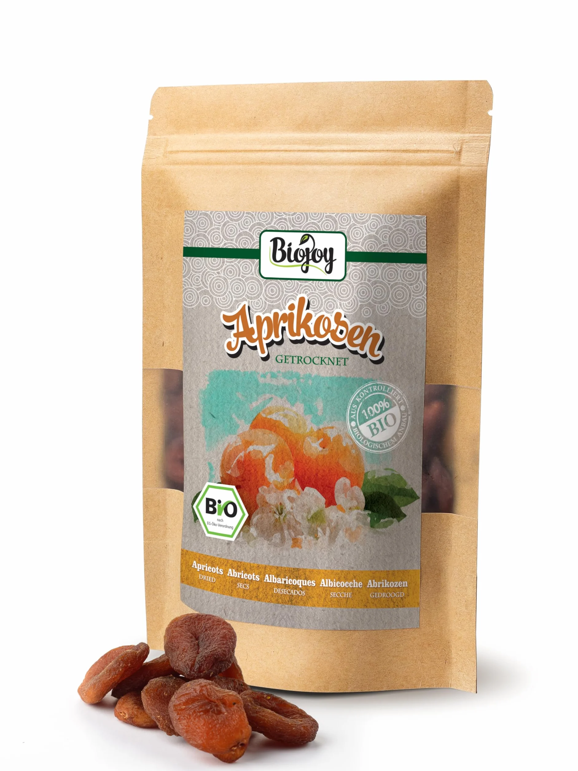 Biojoy BIO-Morele suszone, niesiarkowane i niesłodzone (250 g)