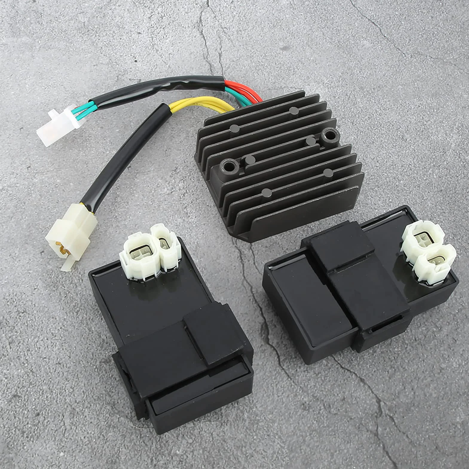 Fydun 3 Sztuk/zestaw Podwójny Zapłon CDI + Prostownik Regulatora Zamiennik dla XL 600 V Transalp 1989-1996