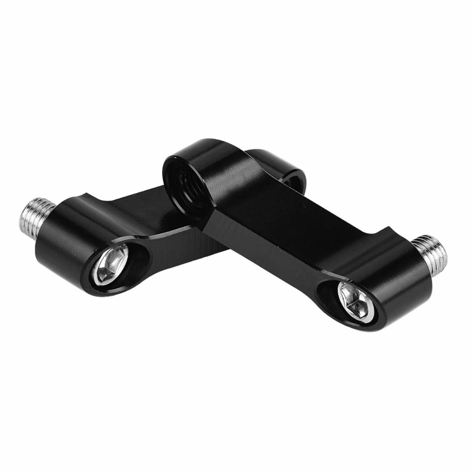 Akozon Mirror Adapter M10 M8 Riser Mount Extension Czarny Zestaw Motocyklowe lusterko wsteczne