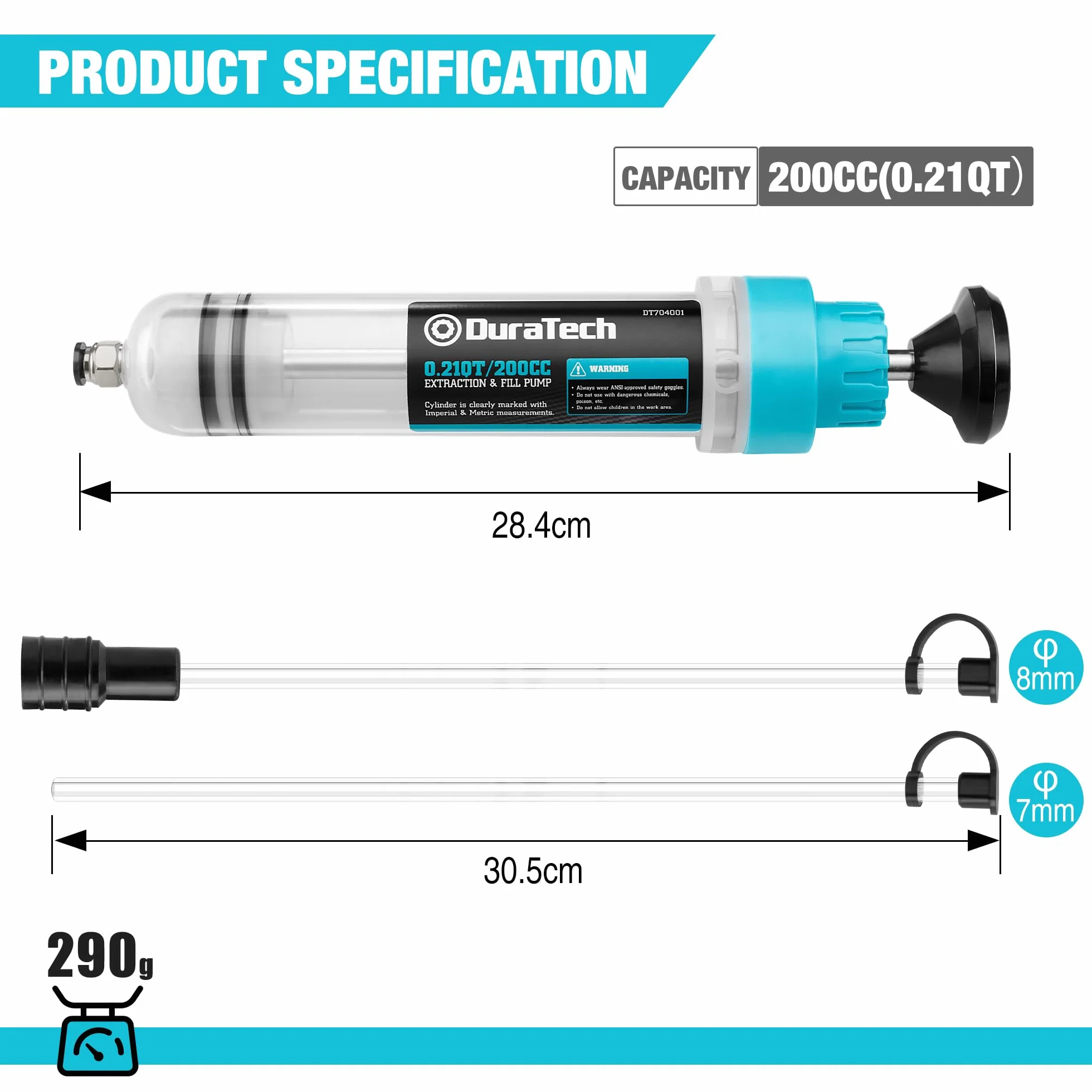 DURATECH Pompa ssąca do cieczy 200 ml