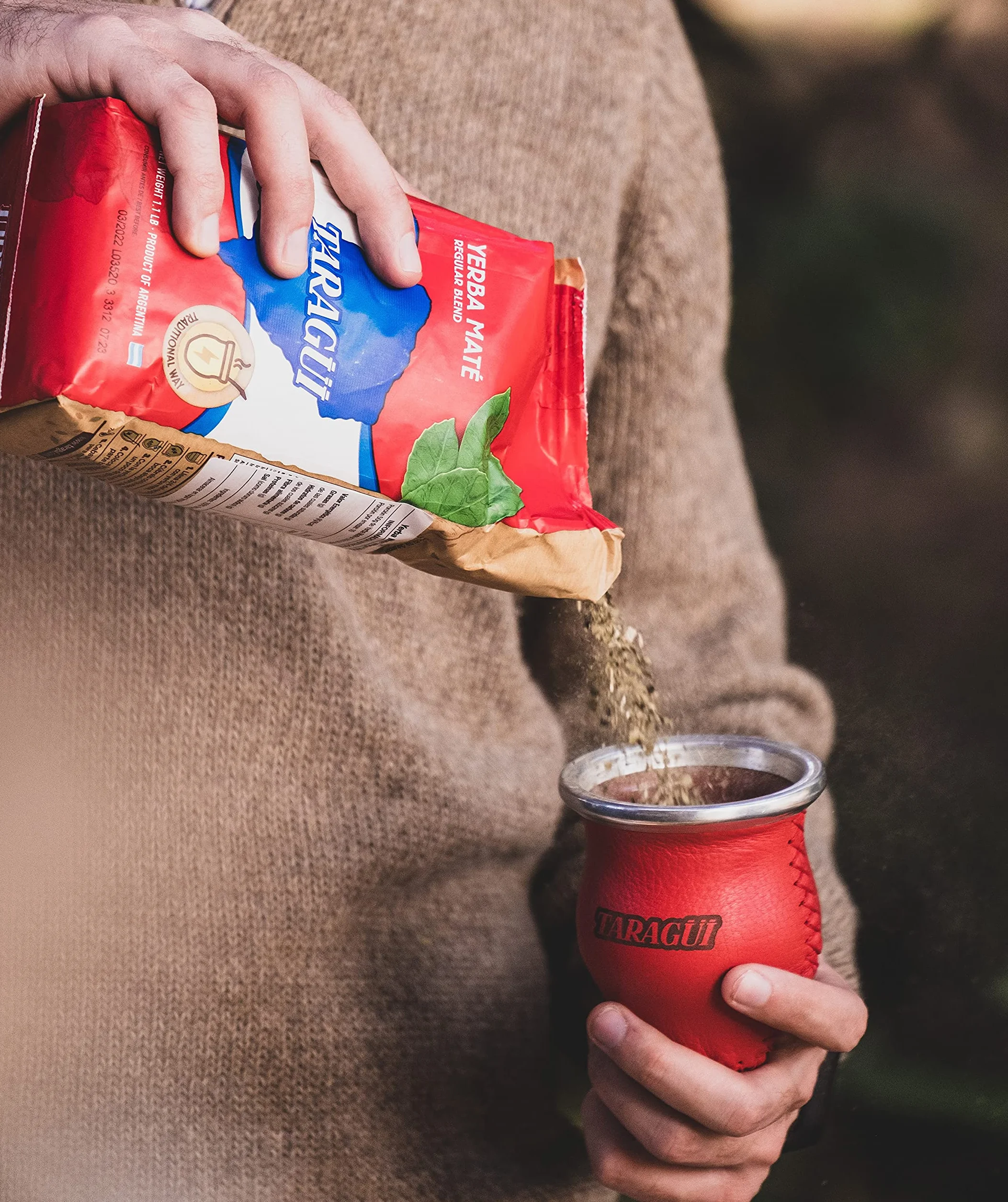 Yerba Mate (Matt Grass) z Palo Taragüi Oryginał 1 kg. Napój energetyczny z doskonałymi właściwościami żywieniowymi. 1 Kilo pakiet.