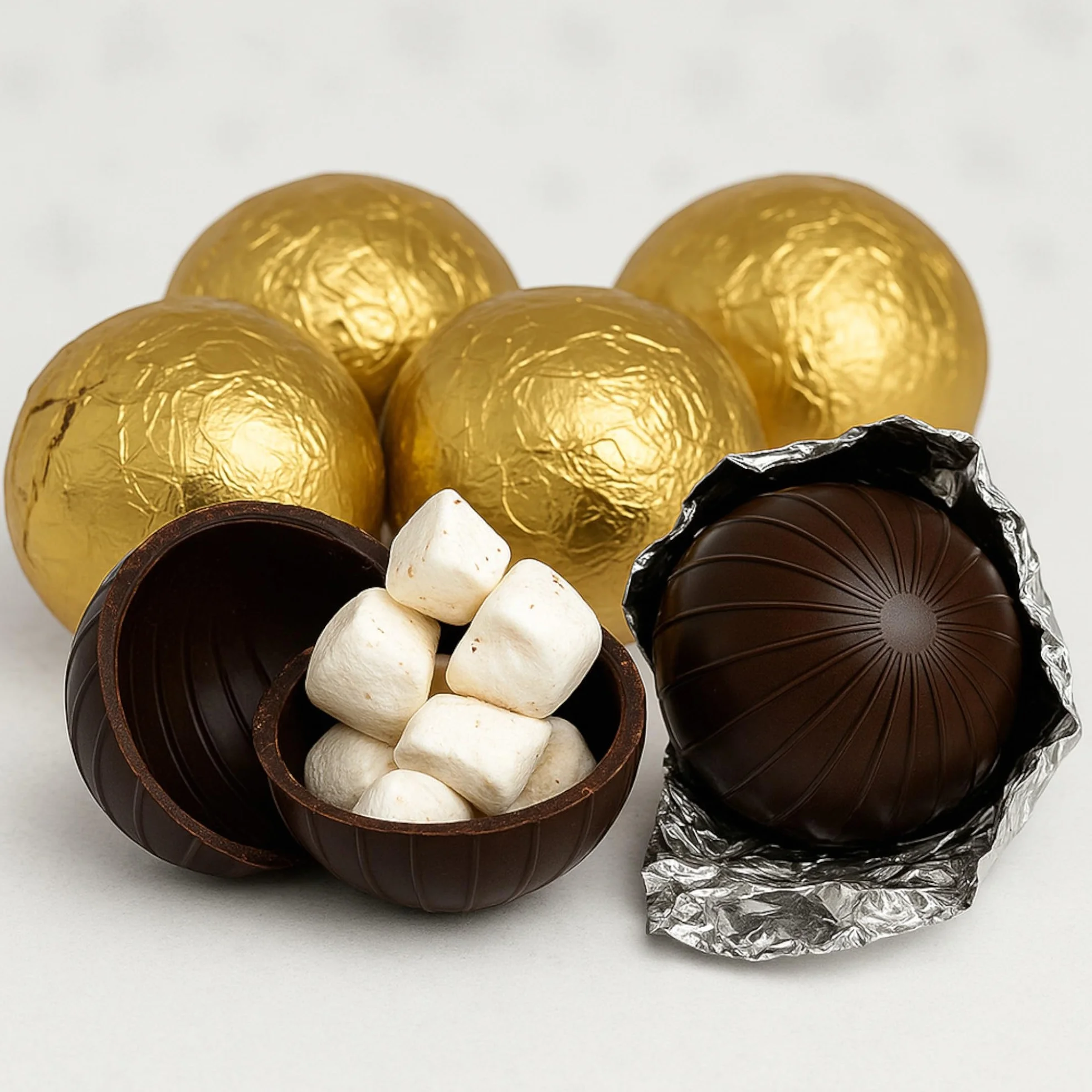 Magic Dark Chocolate Ball kule czekoladowe z piankami do gorącej czekolady 9 sztuk
