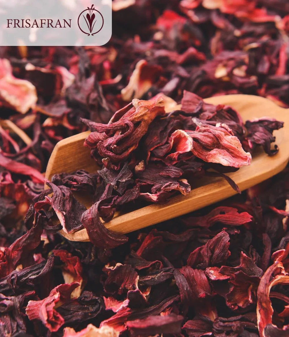 FRISAFRAN | Ekologiczny Hibiskus Kwiaty 500g | Kwiat Jamajki | Kwiat hibiskusa | Woda angielska | Napar z hibiskusa | Hibiskus | Naprawa skóry | Detox | W luzem