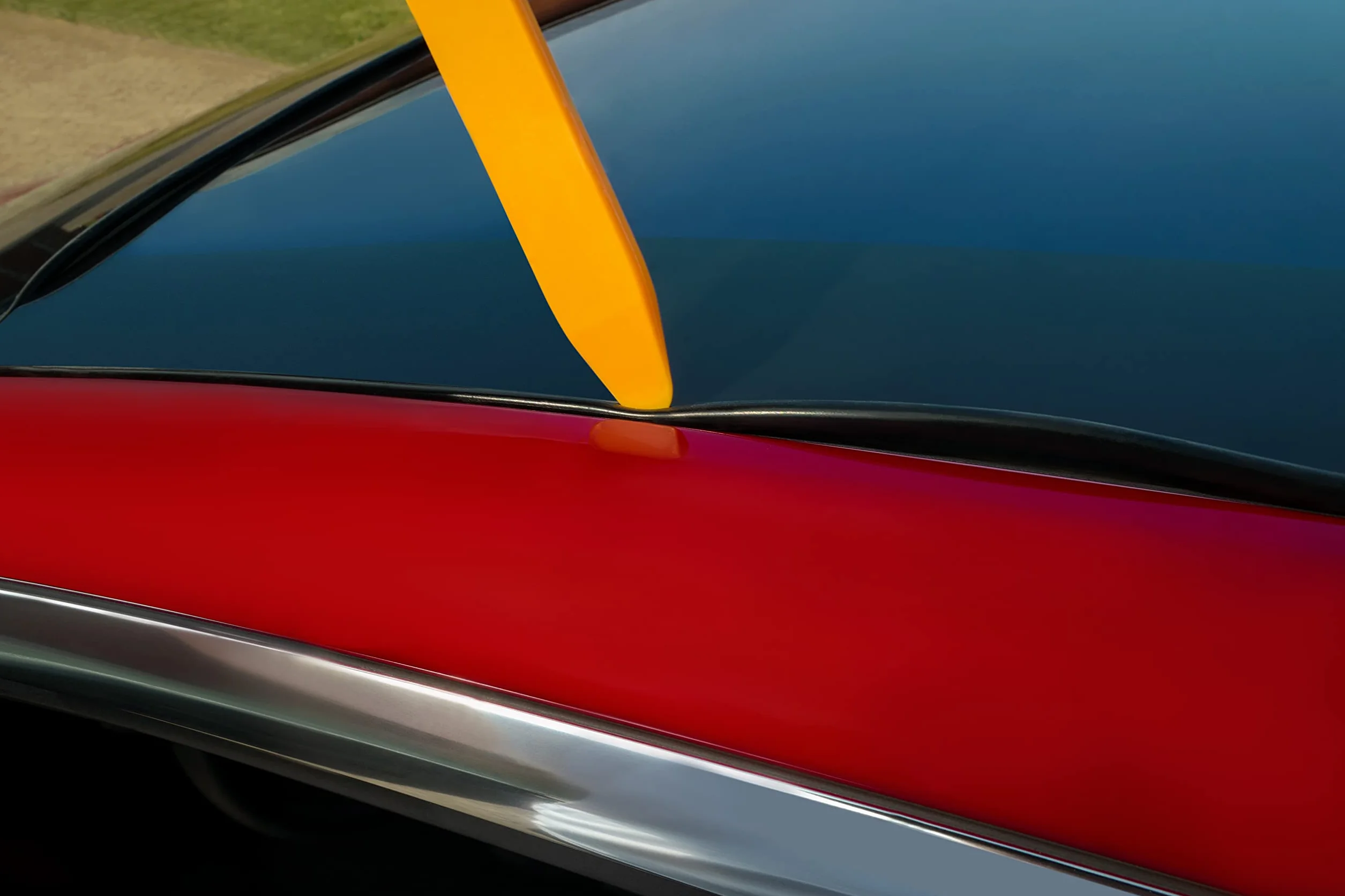 Gumowa uszczelka dachu do Tesla Model 3 2023 + 2024 (Highland) do redukcji hałasu, izolacja akustyczna szklany dach