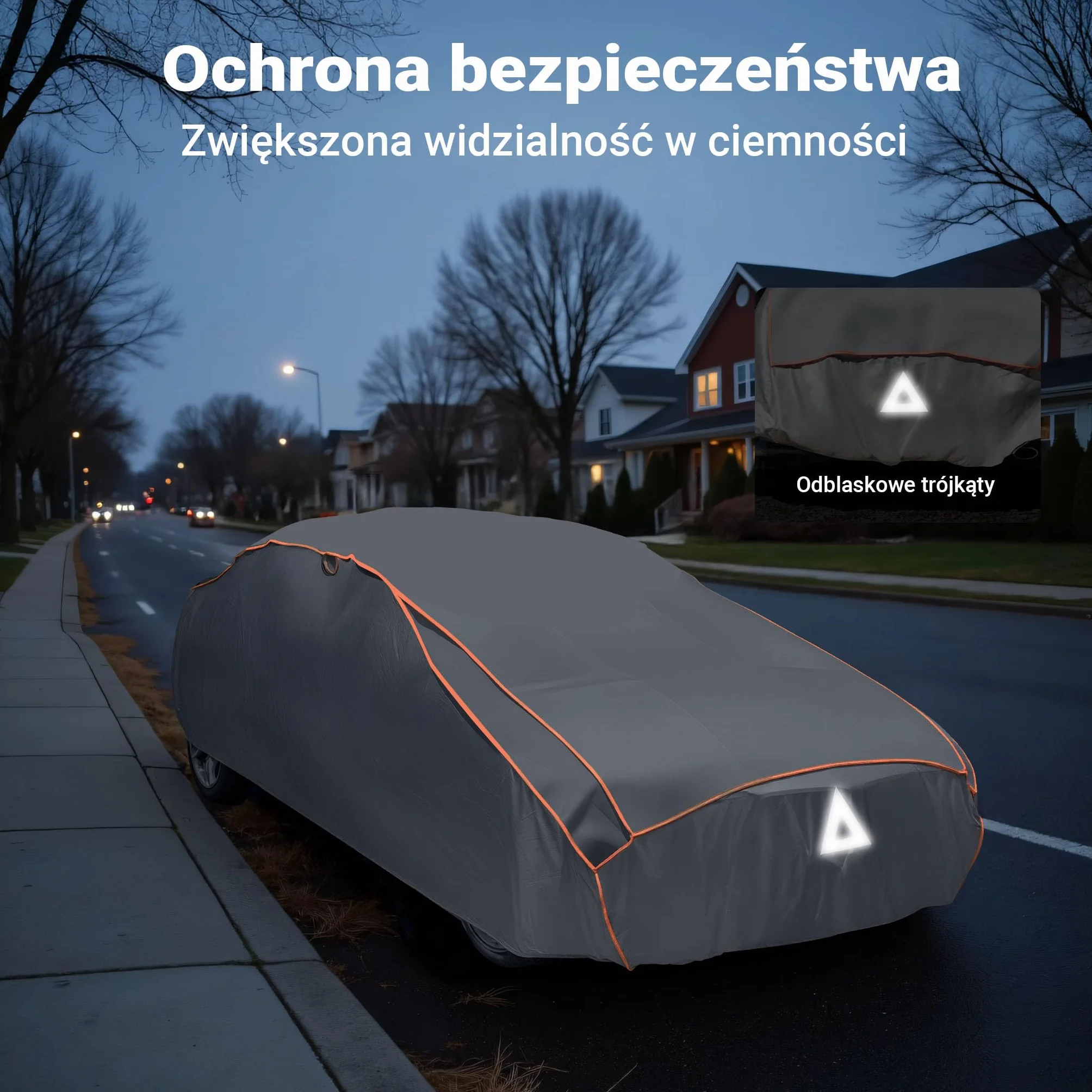 XPOtool Pokrowiec na samochód XXL ochrona przed gradem śniegiem i deszczem wodoodporna przykrywka