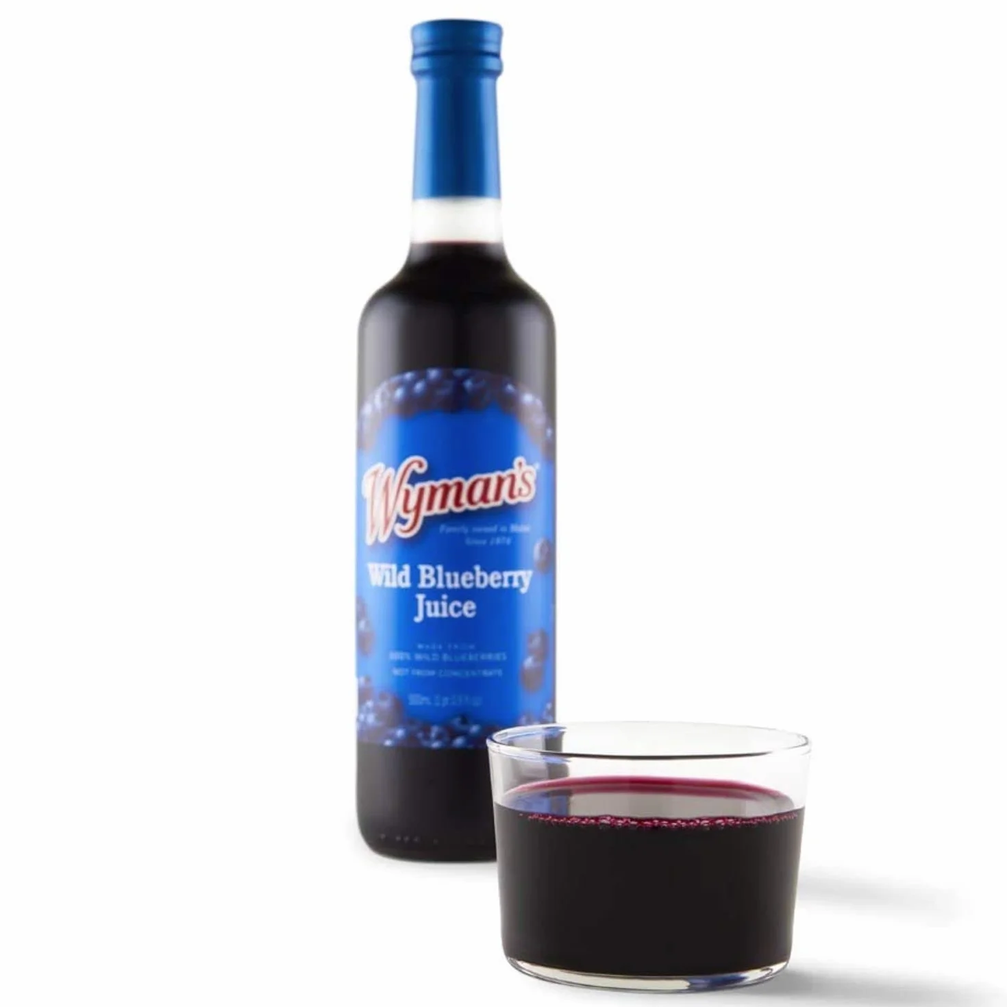 Sok z dzikiej jagody Wyman's 100% bez dodatku cukru nie z koncentratu 500 ml 12 sztuk