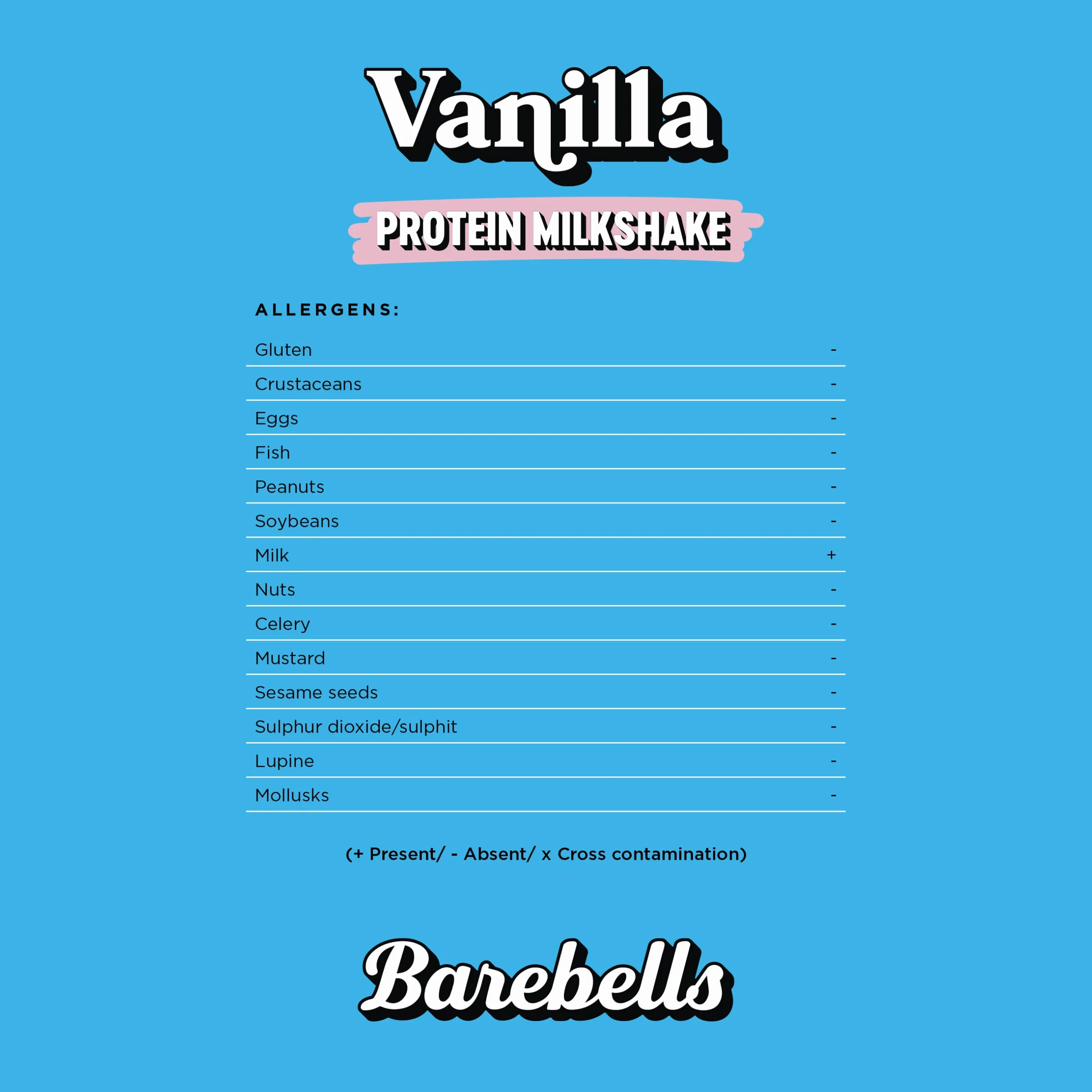 Barebells Kremowy shake białkowy – niskocukrowe, 24 g białka na butelkę, bez laktozy – waniliowy koktajl mleczny, 8 x 330 ml