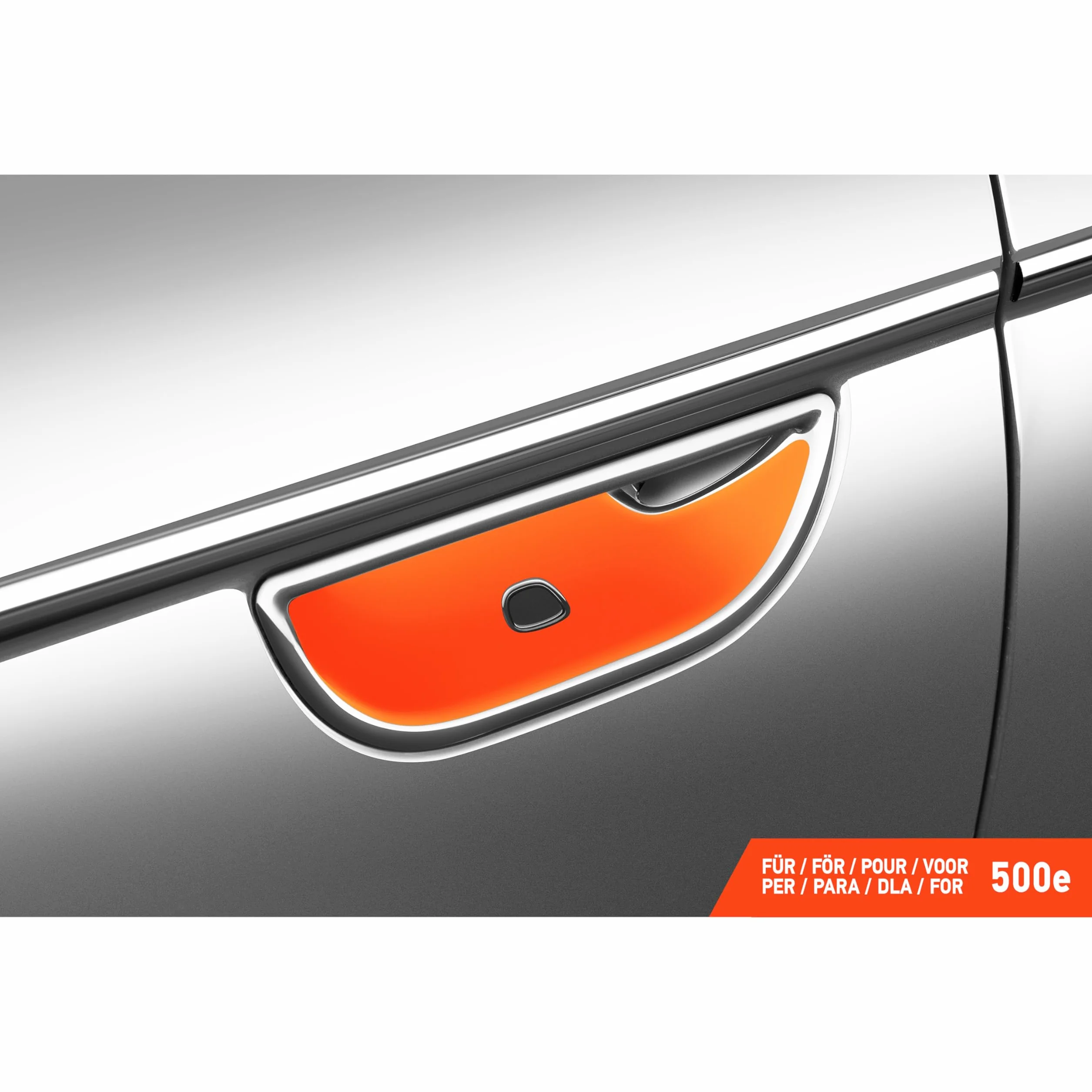 Luxshield folia ochronna na klamki kompatybilny z Fiat 500e 332 3+1 I 2020-2026 - ochrona przed zarysowaniami, folia ochronna na lakier – przezroczysta błyszcząca