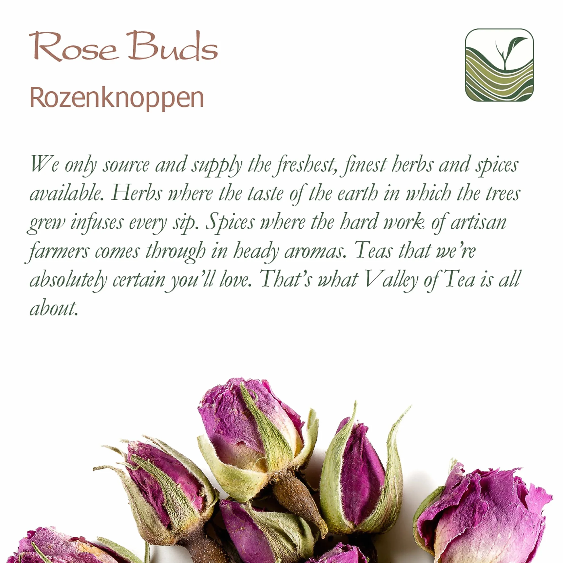 Damask Rose Bud Organic Dried Edible 100g