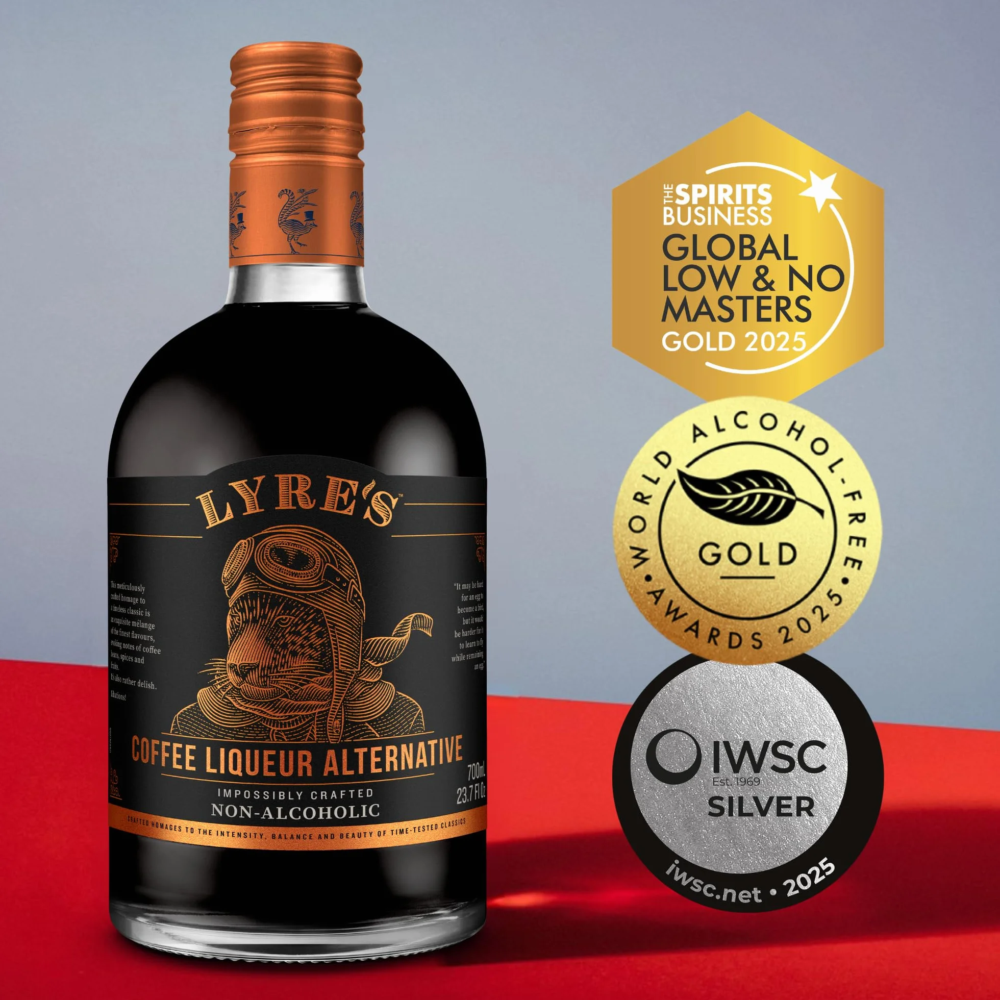 Lyre's Coffee Originale Spirytus Bezalkoholowy - Likier Kawowy Alternatywa, Nagrodzony, 700ml