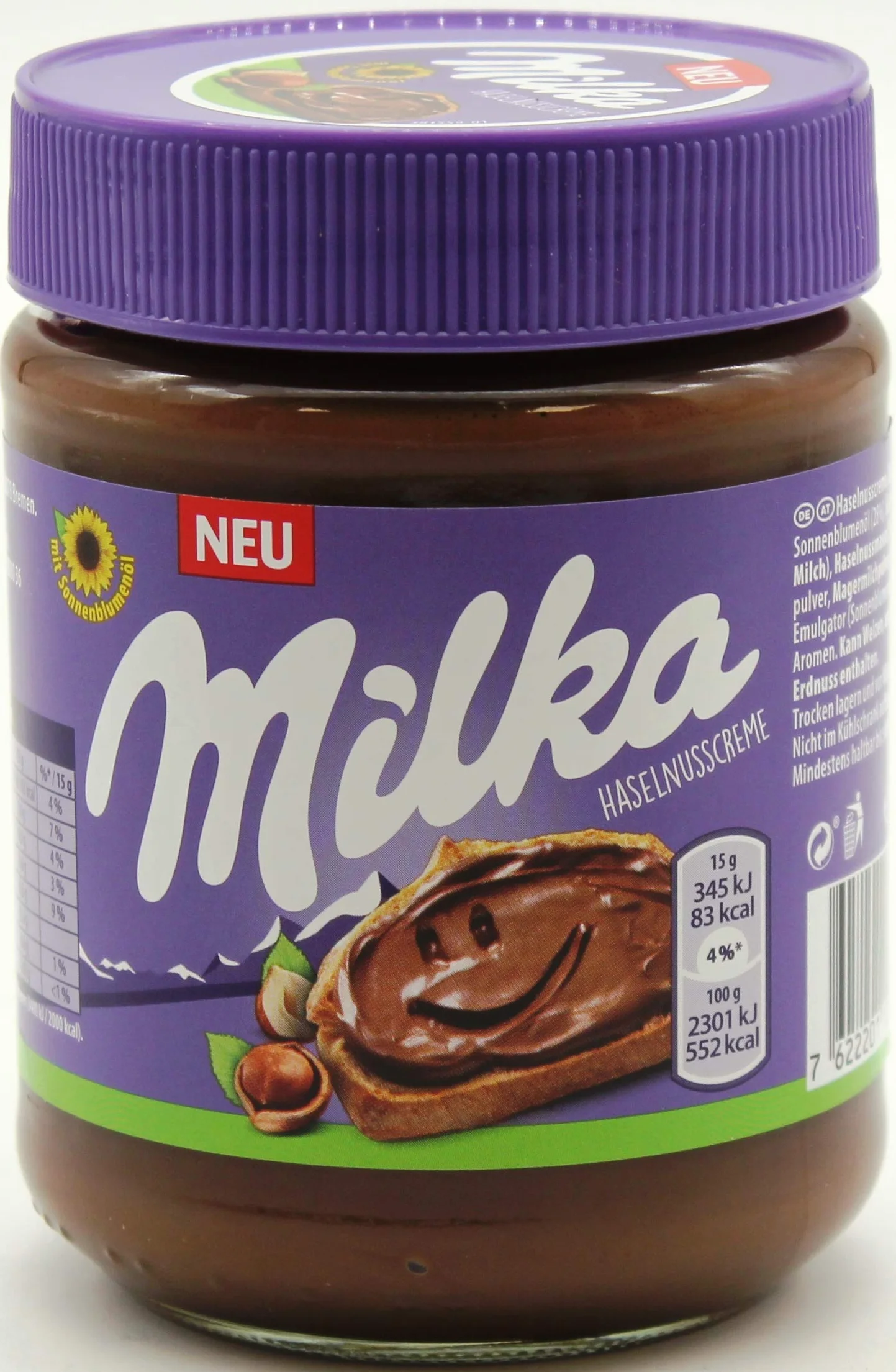 Milka Krem z orzechem laskowym, opakowanie 12 sztuk (12 x 350 g)