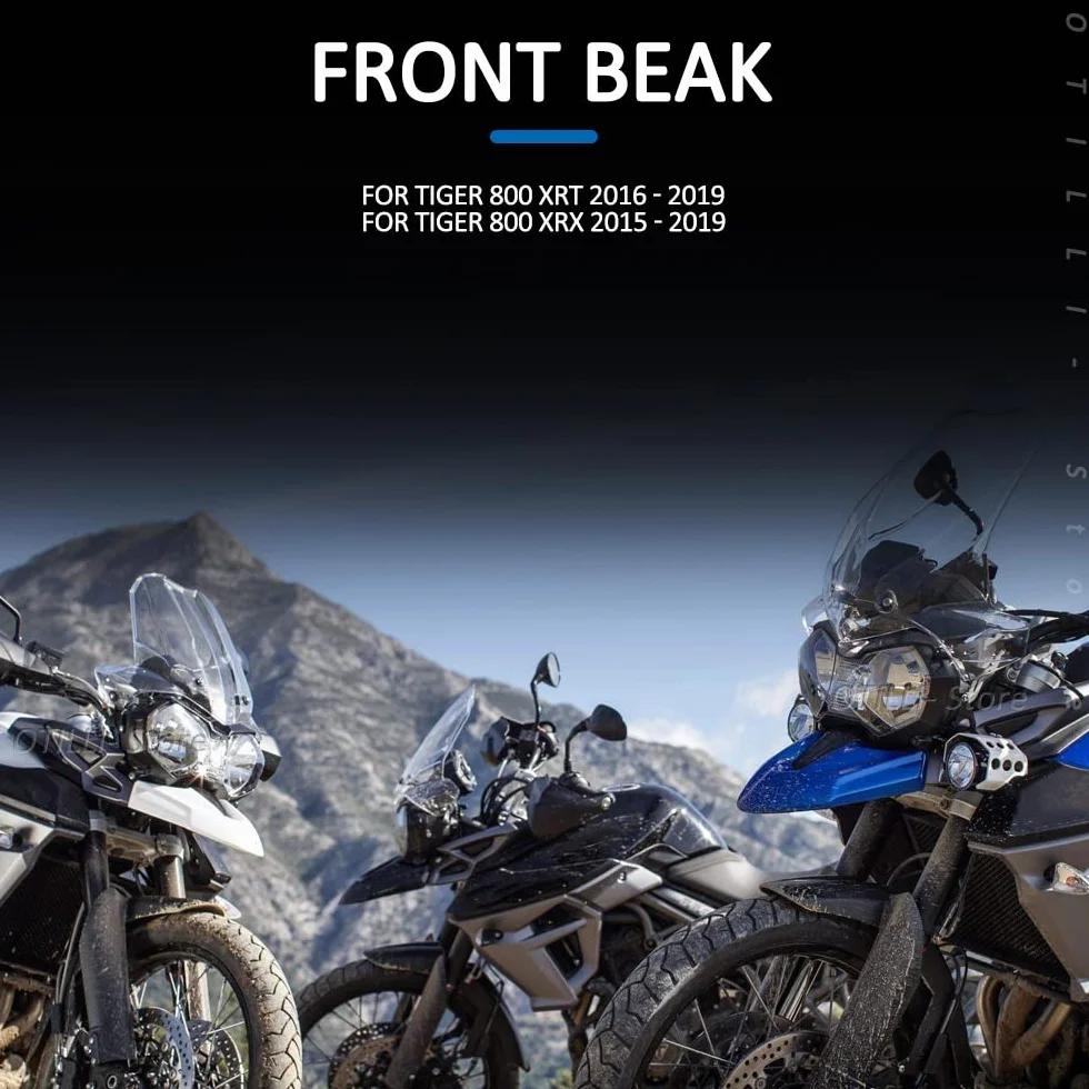 Osłona przedniego dzioba do Triumph Tiger 800 XRT XRX 2016-2019, czarna