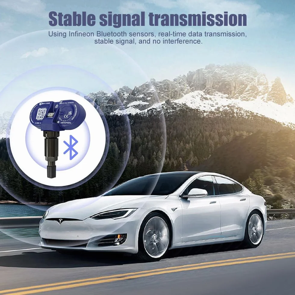 Czujnik ciśnienia w oponach do BLE-Tesla