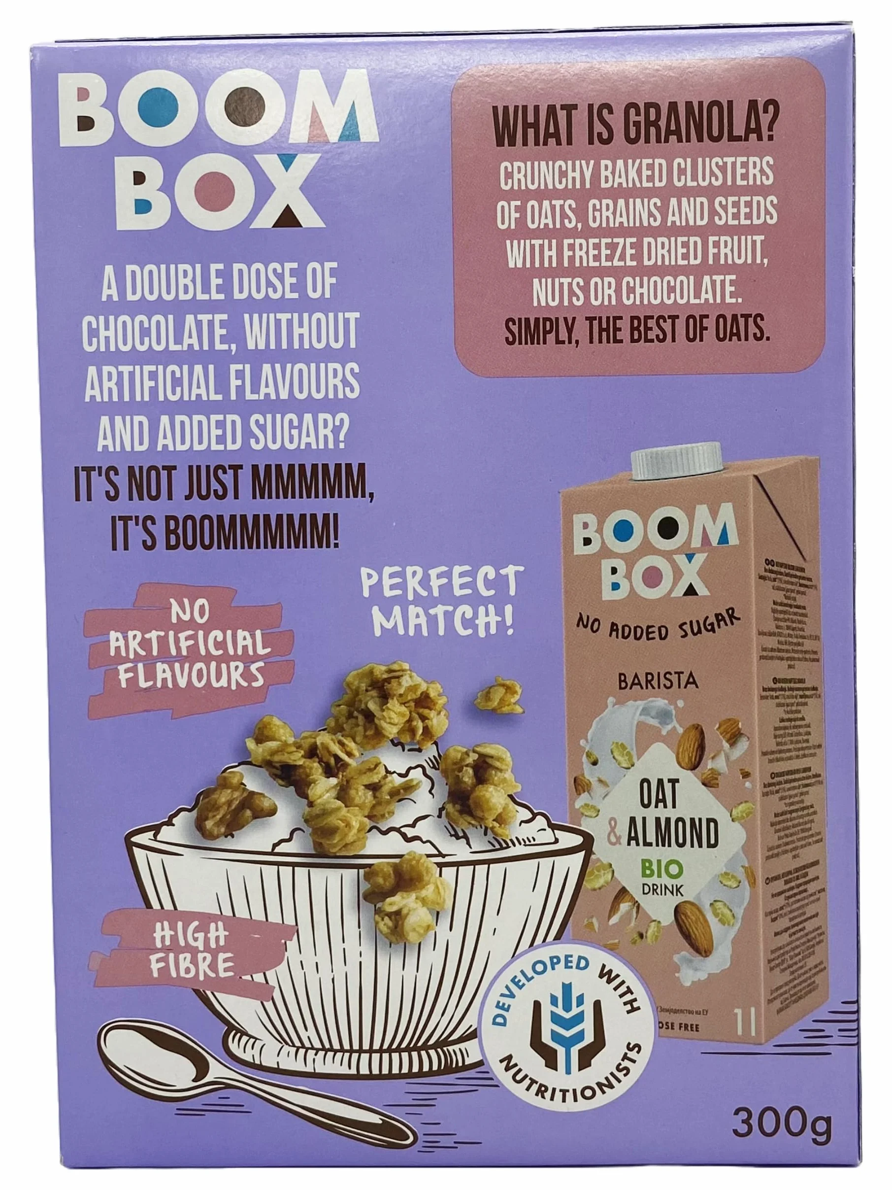 BOOM BOX granola owsiana czekoladowa 300g Musli podwójna czekolada