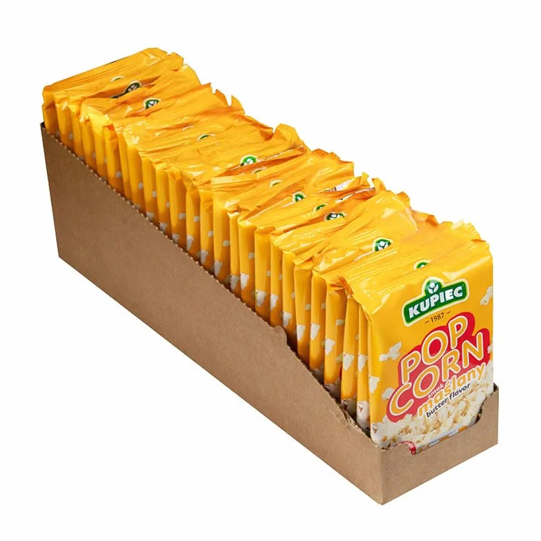 Zestaw 25 szt. popcorn o smaku maślanym 80g