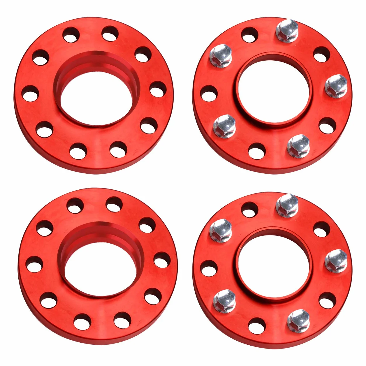 15 mm 20 mm hubcentryczne elementy dystansowe 2 pary + śruby do felg aluminiowych serii 3 E30, E36, E46, E90, E91, E92, E93