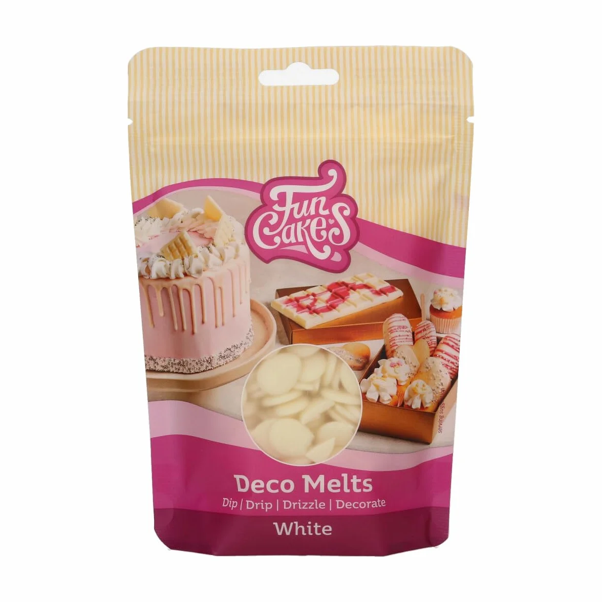 FunCakes Deco Melts White, bez AZO, 250 g (1 szt.)