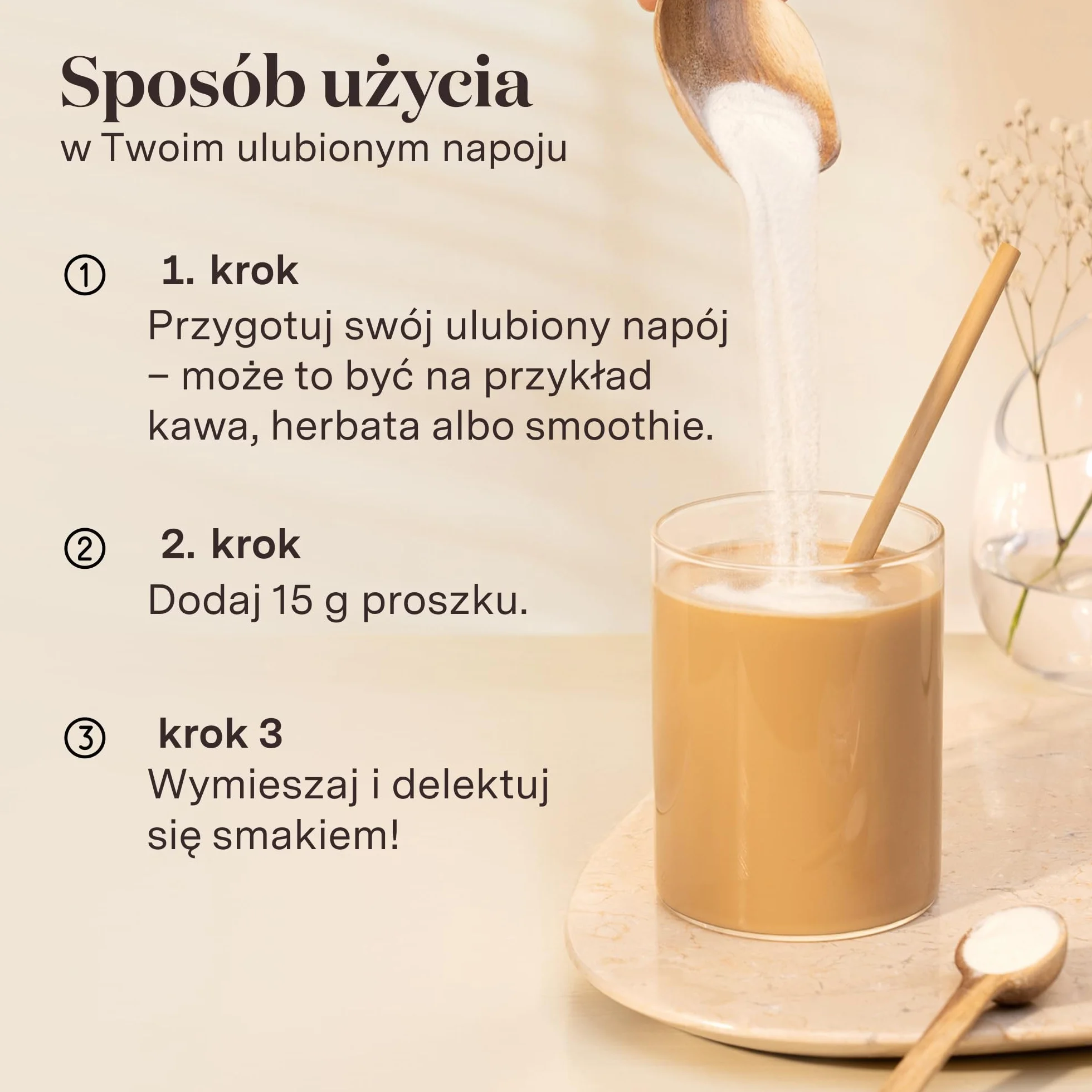 Kolagen w proszku [450g] - Original - Zawiera peptydy typu 1 i 3 - Doskonale rozpuszczalny - Smak Naturalny (450g)