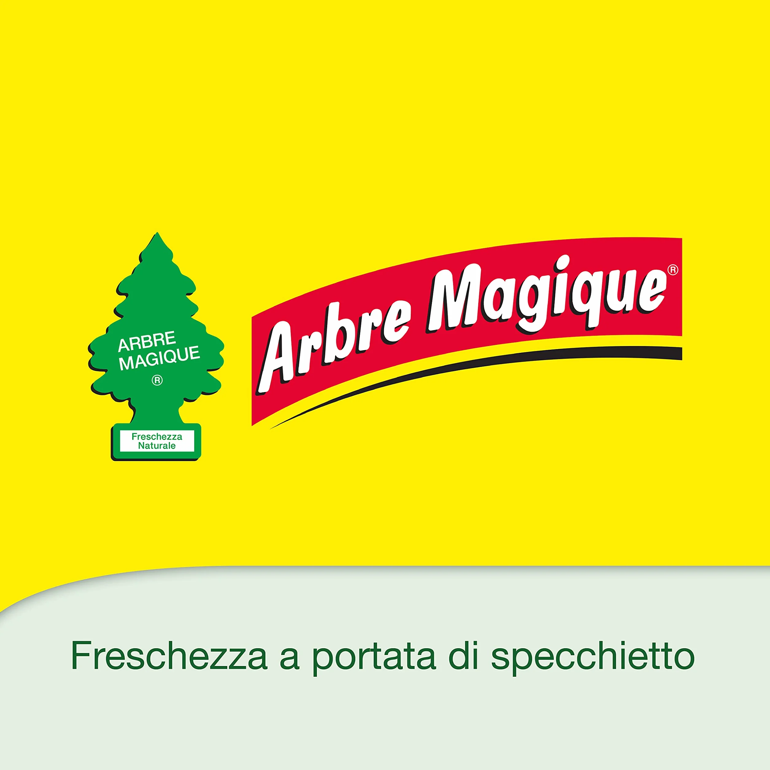 Arbre Magique POP, solidny zapach do samochodu, zapach wanilii, słodki i delikatny zapach, trwały do 30 dni, włoski design, 4 sztuki